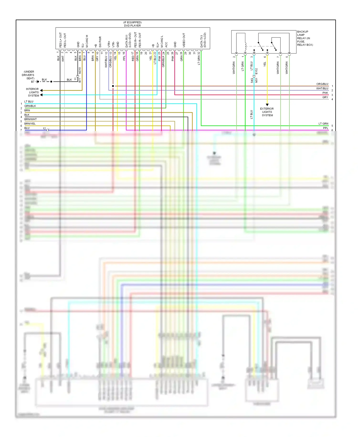 Wiring diagram org/blu for Nissan Pathfinder III facelift (2010-2014) (1 of 8)