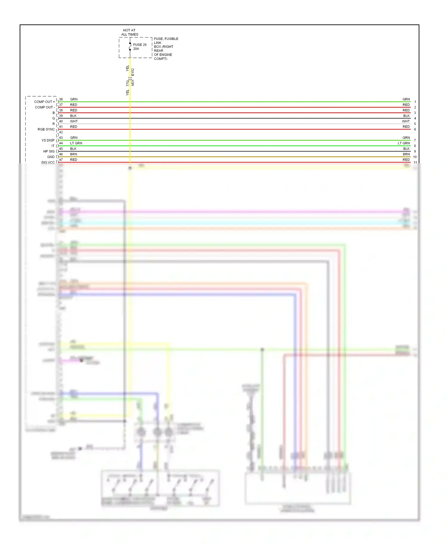 Wiring diagram req+ for Nissan Pathfinder III facelift (2010-2014) (1 of 1)