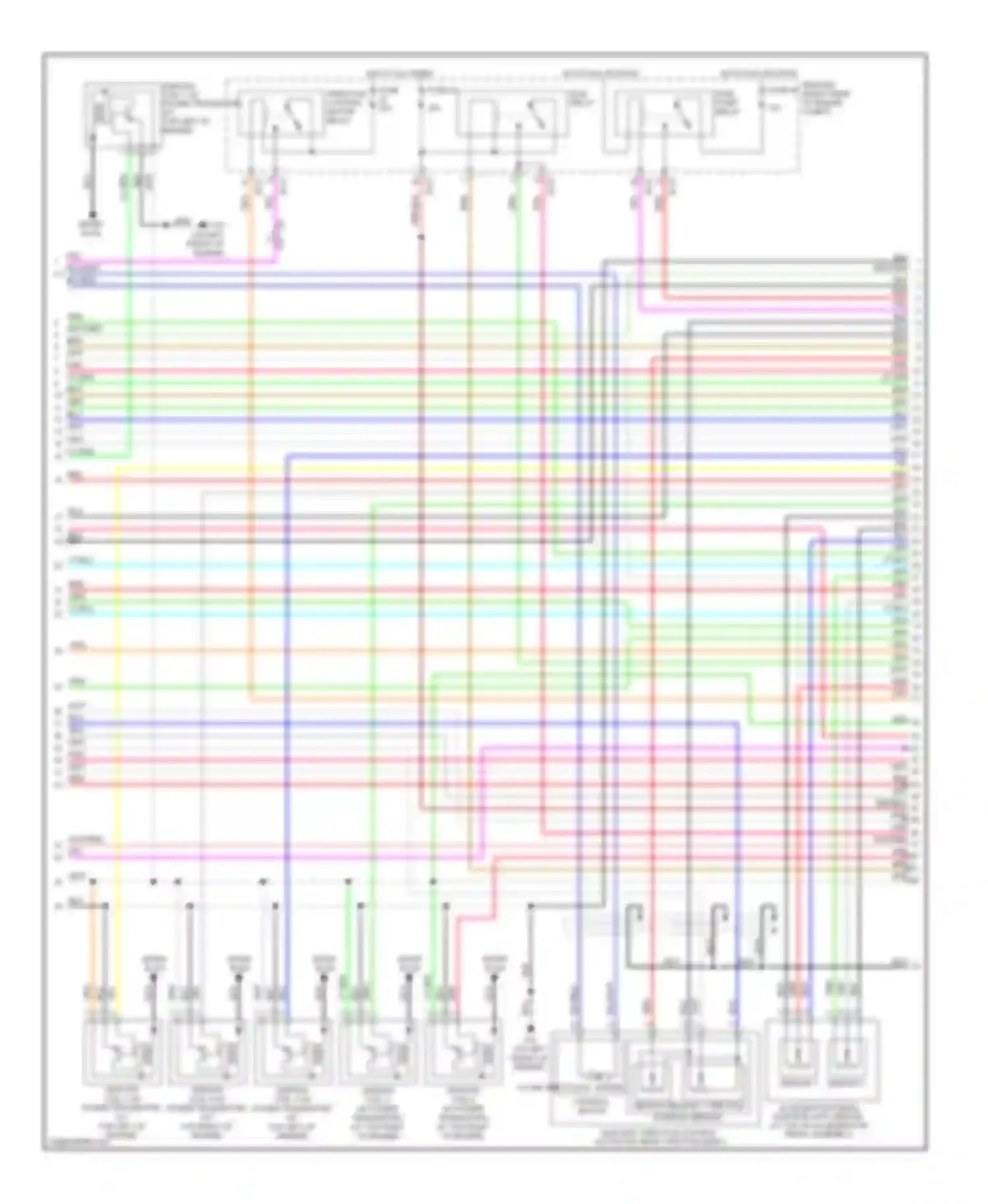 Wiring diagram sensor 1 for Nissan Pathfinder III facelift (2010-2014) (2 of 2)