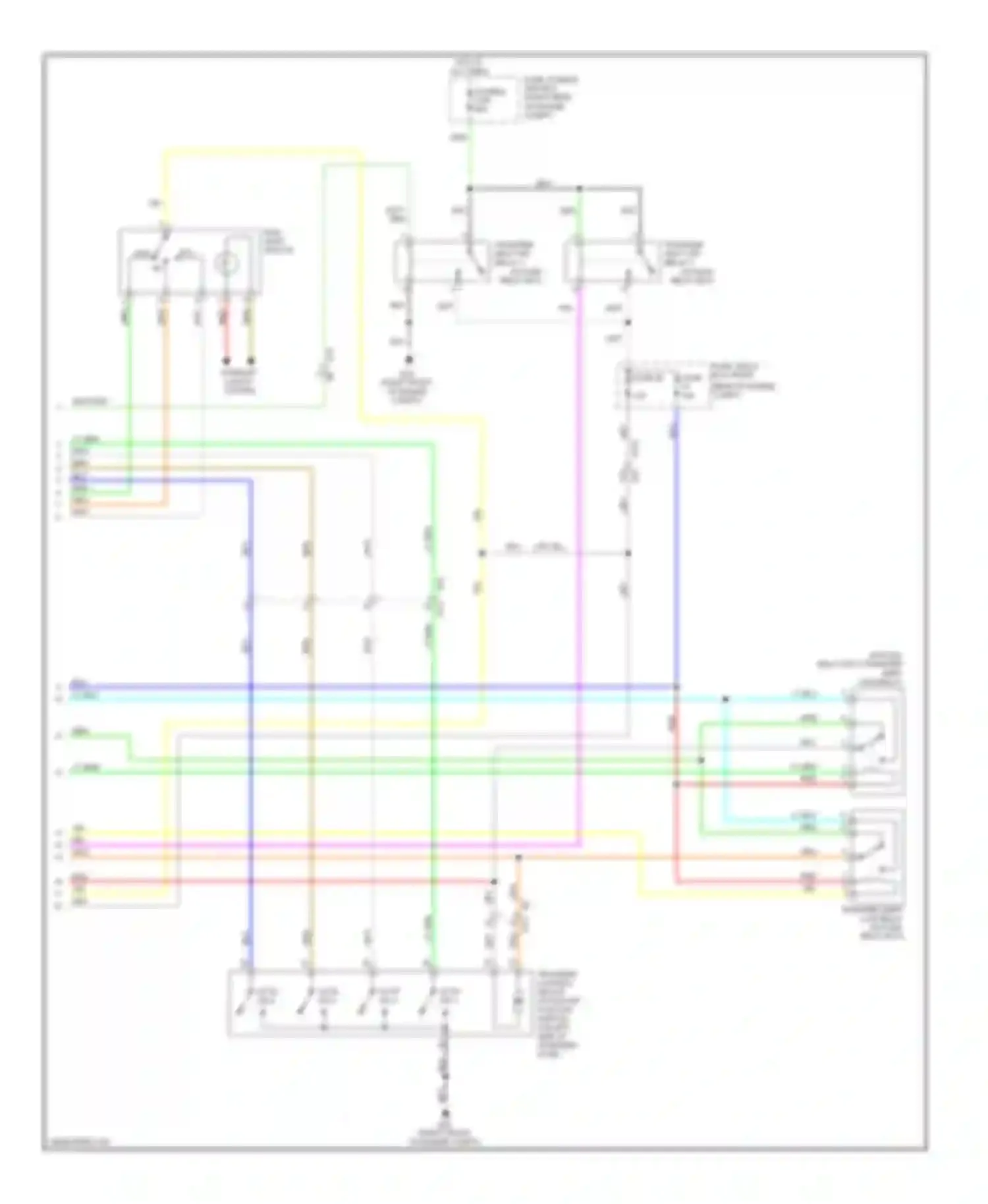 Wiring diagram shift switch for Nissan Pathfinder III facelift (2010-2014) (2 of 2)