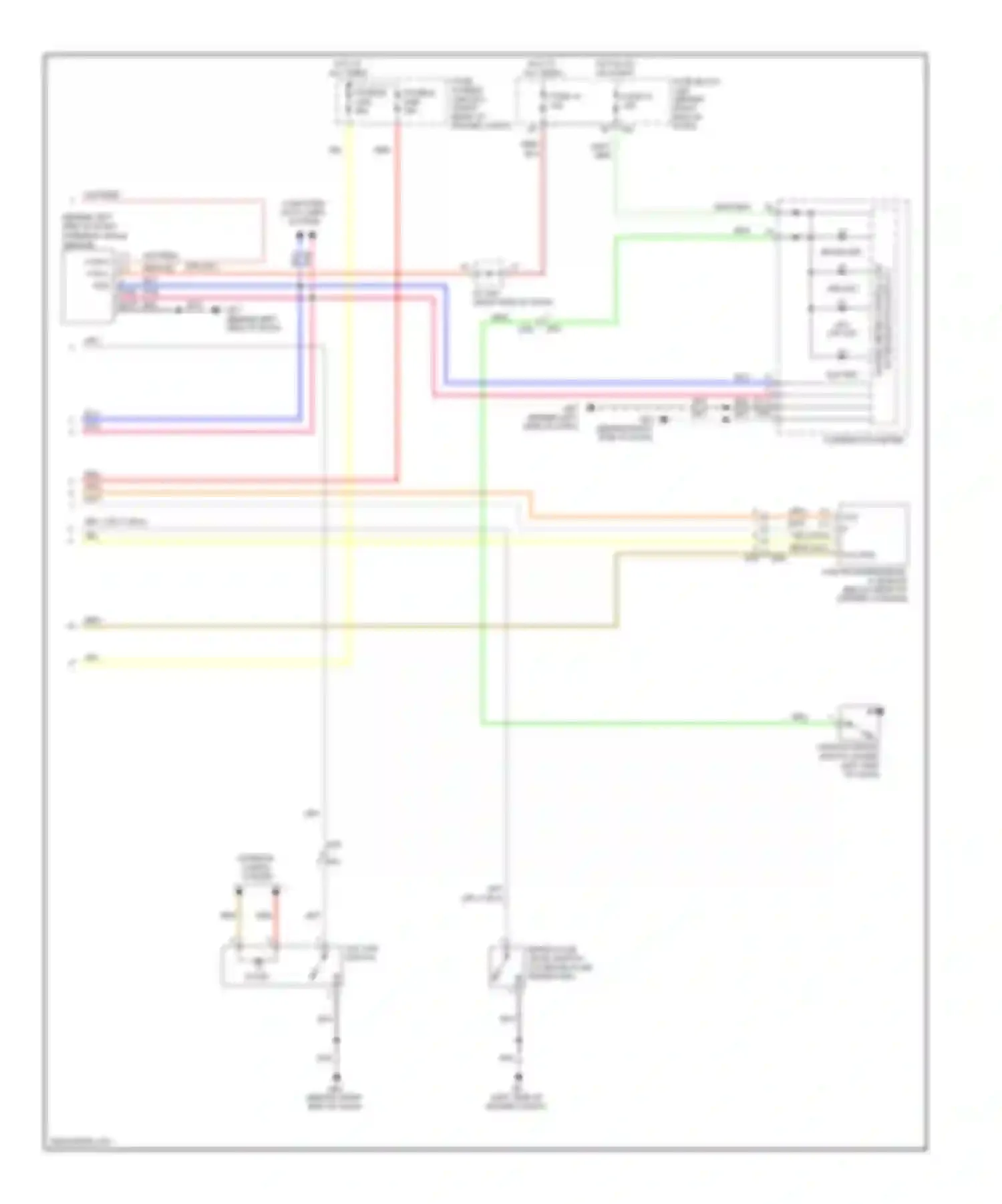 Wiring diagram yaw rate/side/decel g sensor for Nissan Pathfinder III facelift (2010-2014) (1 of 1)