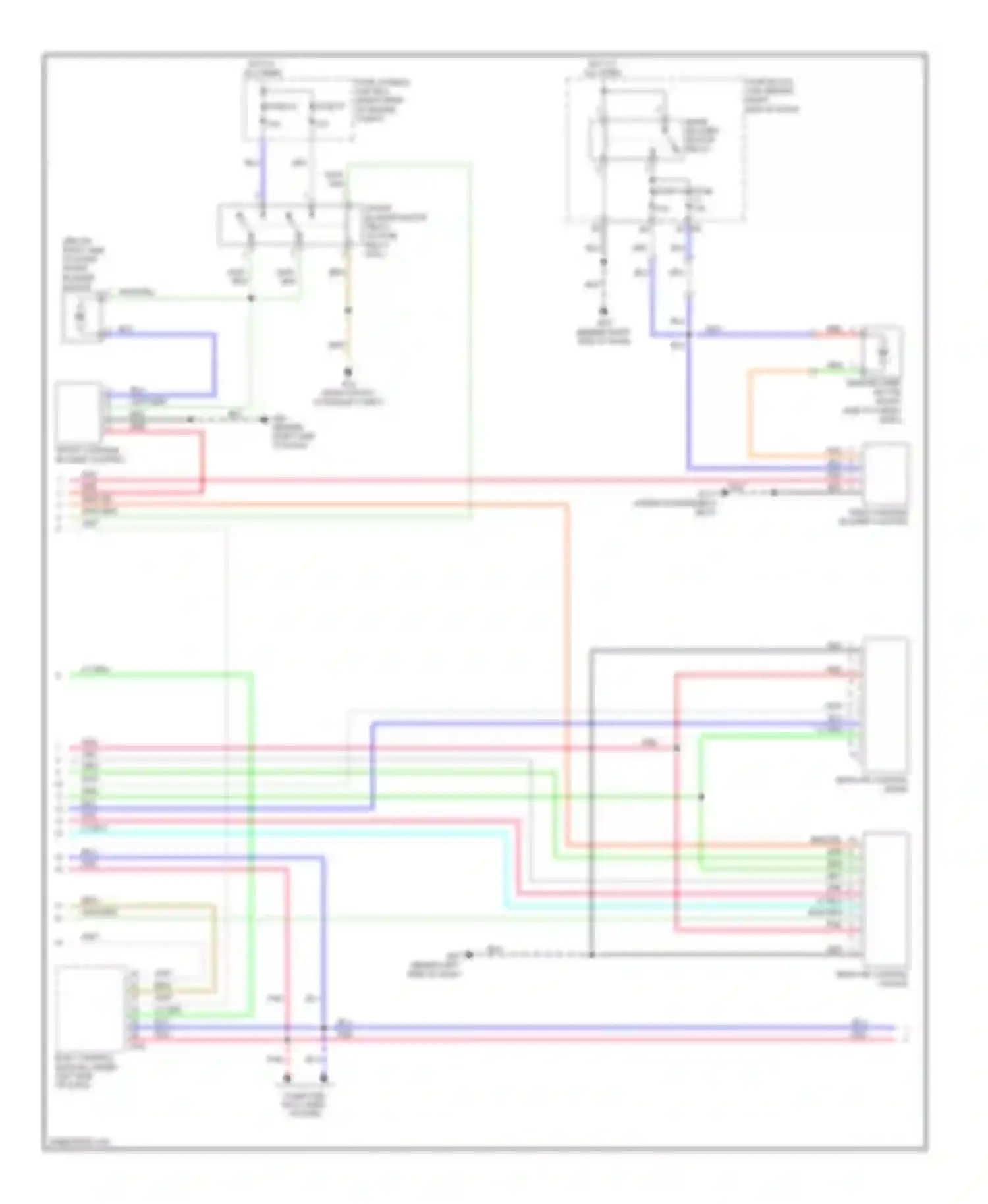 Pathfinder Nissan III (2004-2010): Automatic a/c circuit (2 of 3)