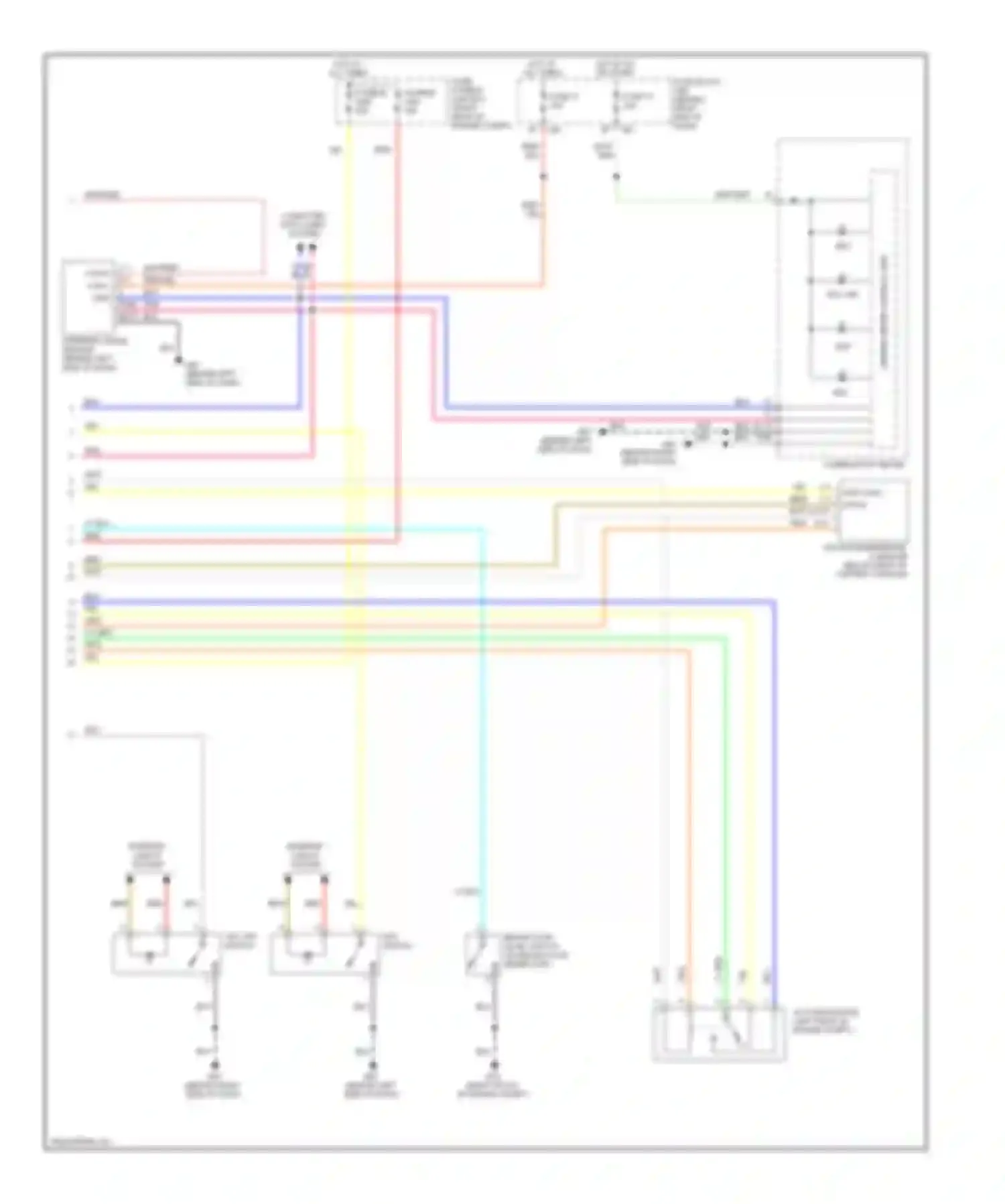 Pathfinder Nissan III (2004-2010): Anti-lock brakes circuit, with dynamic stability control (2 of 2)