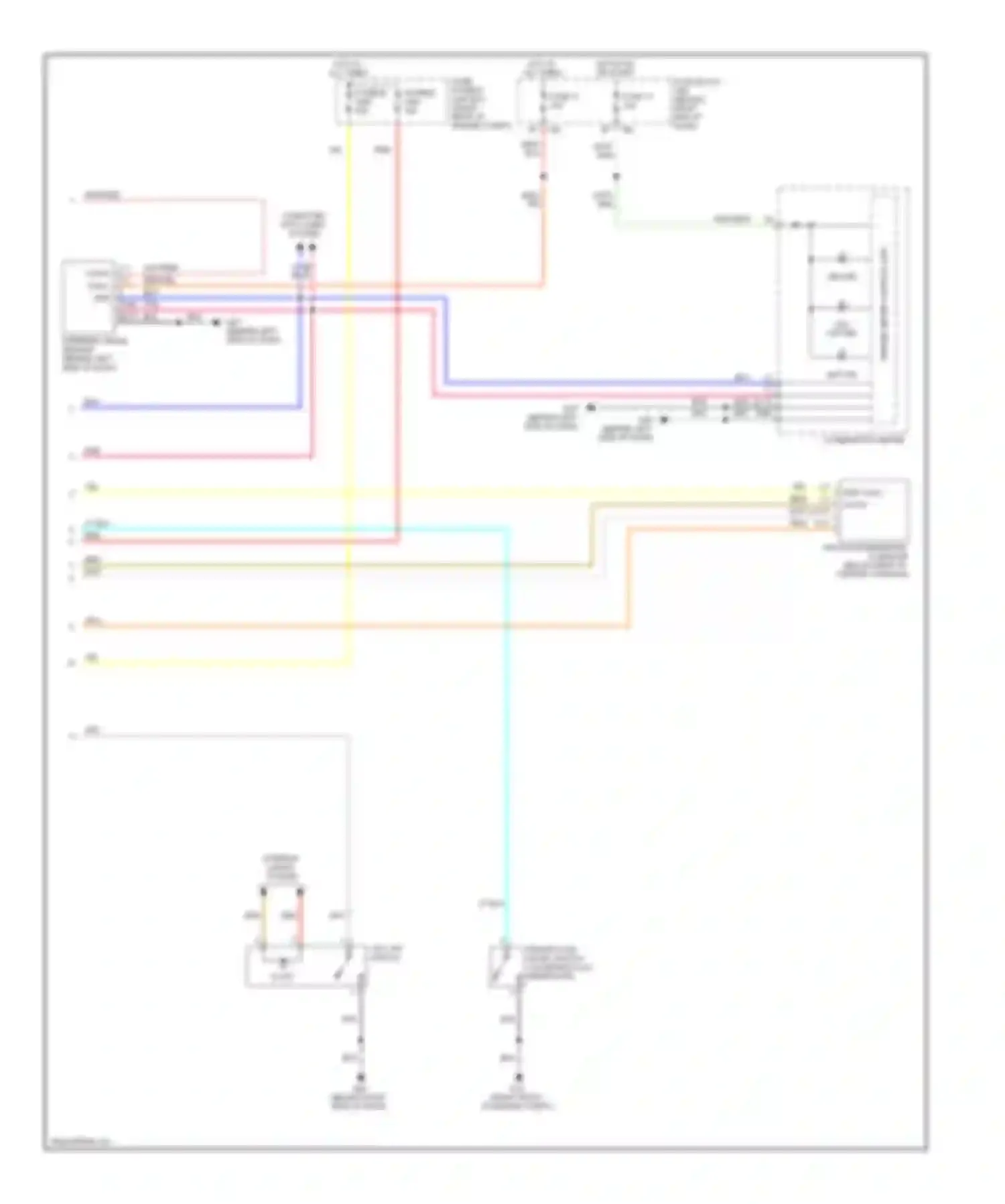Pathfinder Nissan III (2004-2010): Anti-lock brakes circuit, without dynamic stability control (2 of 2)