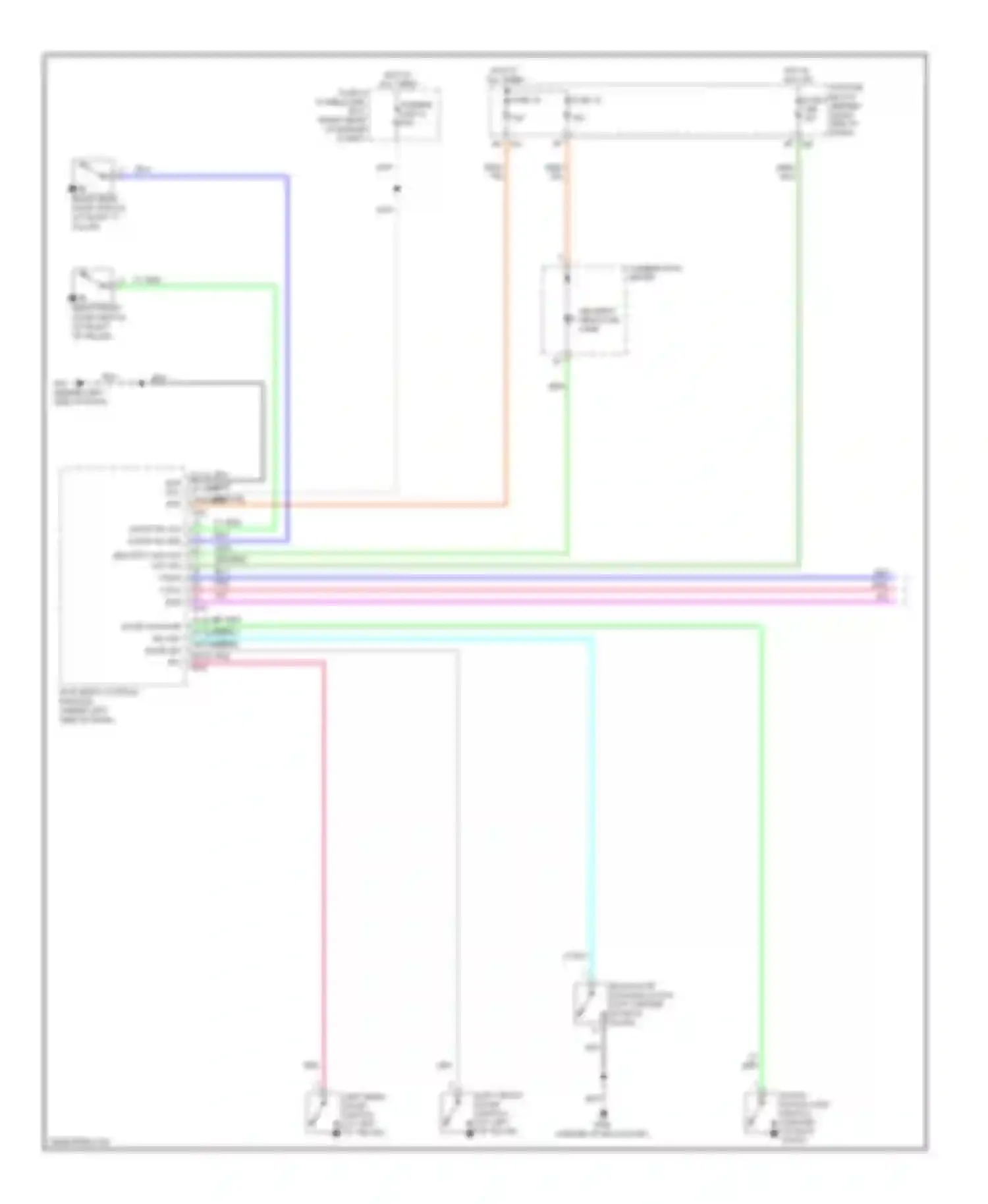 Pathfinder Nissan III (2004-2010): Forced entry circuit (1 of 2)