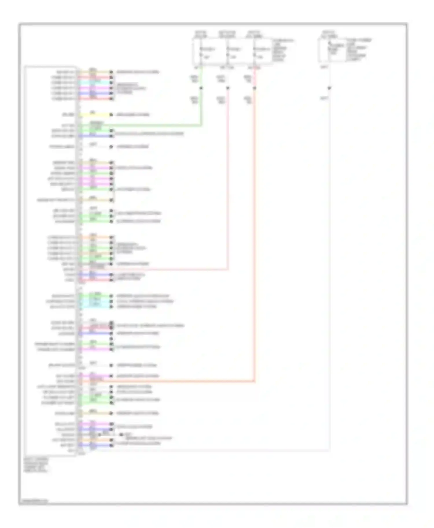 Pathfinder Nissan III (2004-2010): Body control modules circuit