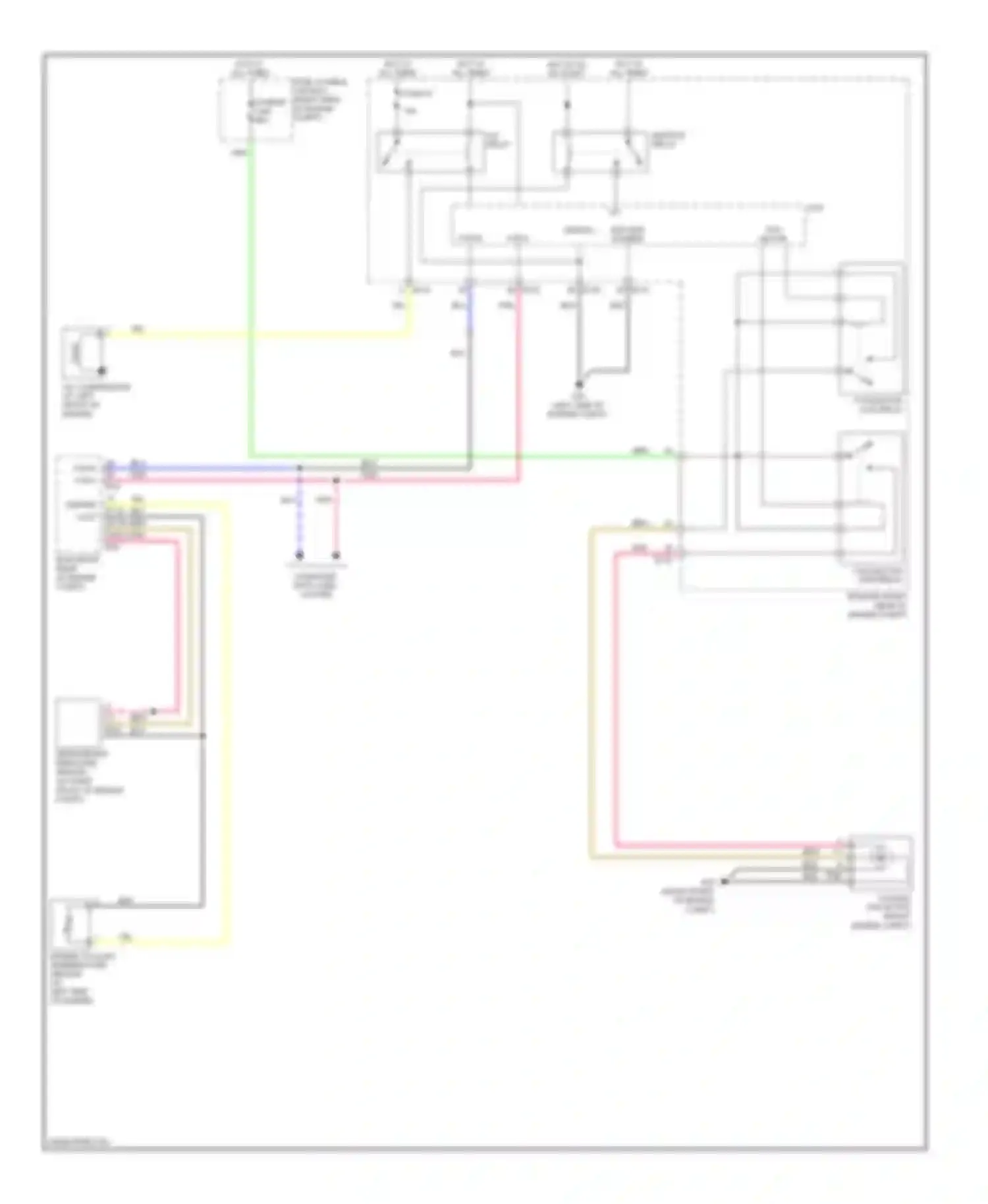 Pathfinder Nissan III (2004-2010): Cooling fan circuit