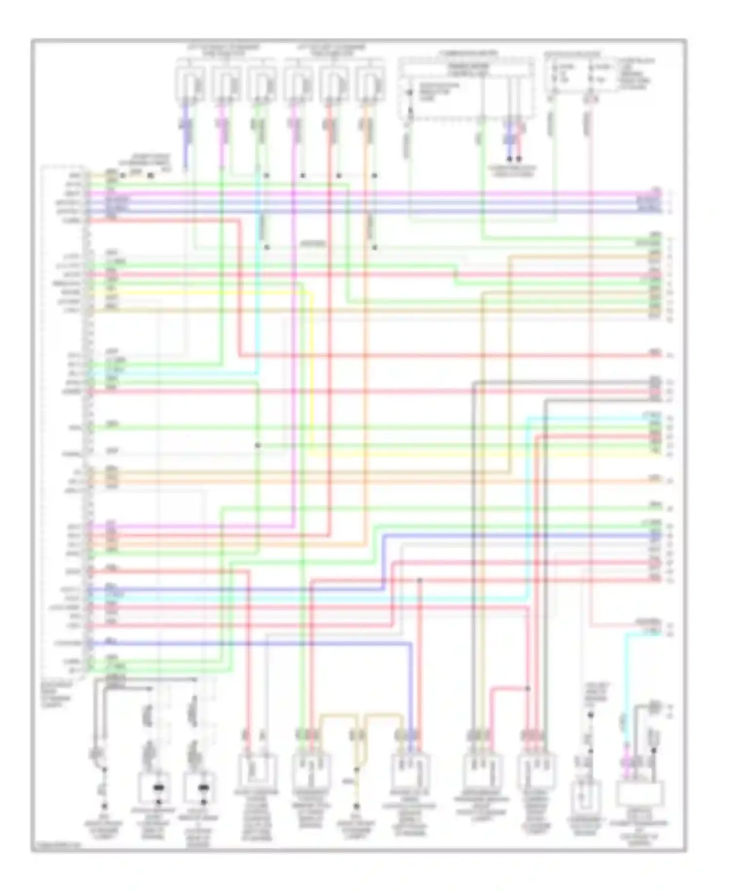 Pathfinder Nissan III (2004-2010): Wiring diagram engine performance 4.0l (1 of 4)