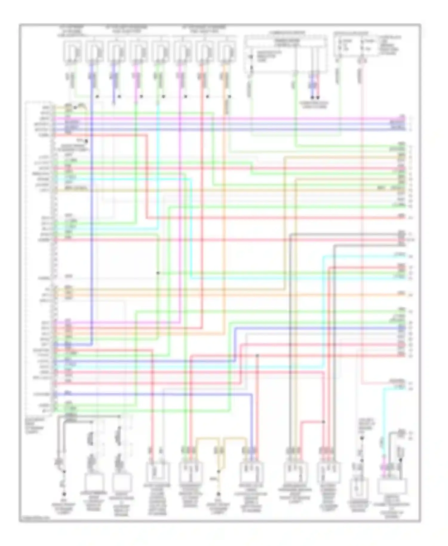 Pathfinder Nissan III (2004-2010): Wiring diagram engine performance 5.6l (1 of 4)