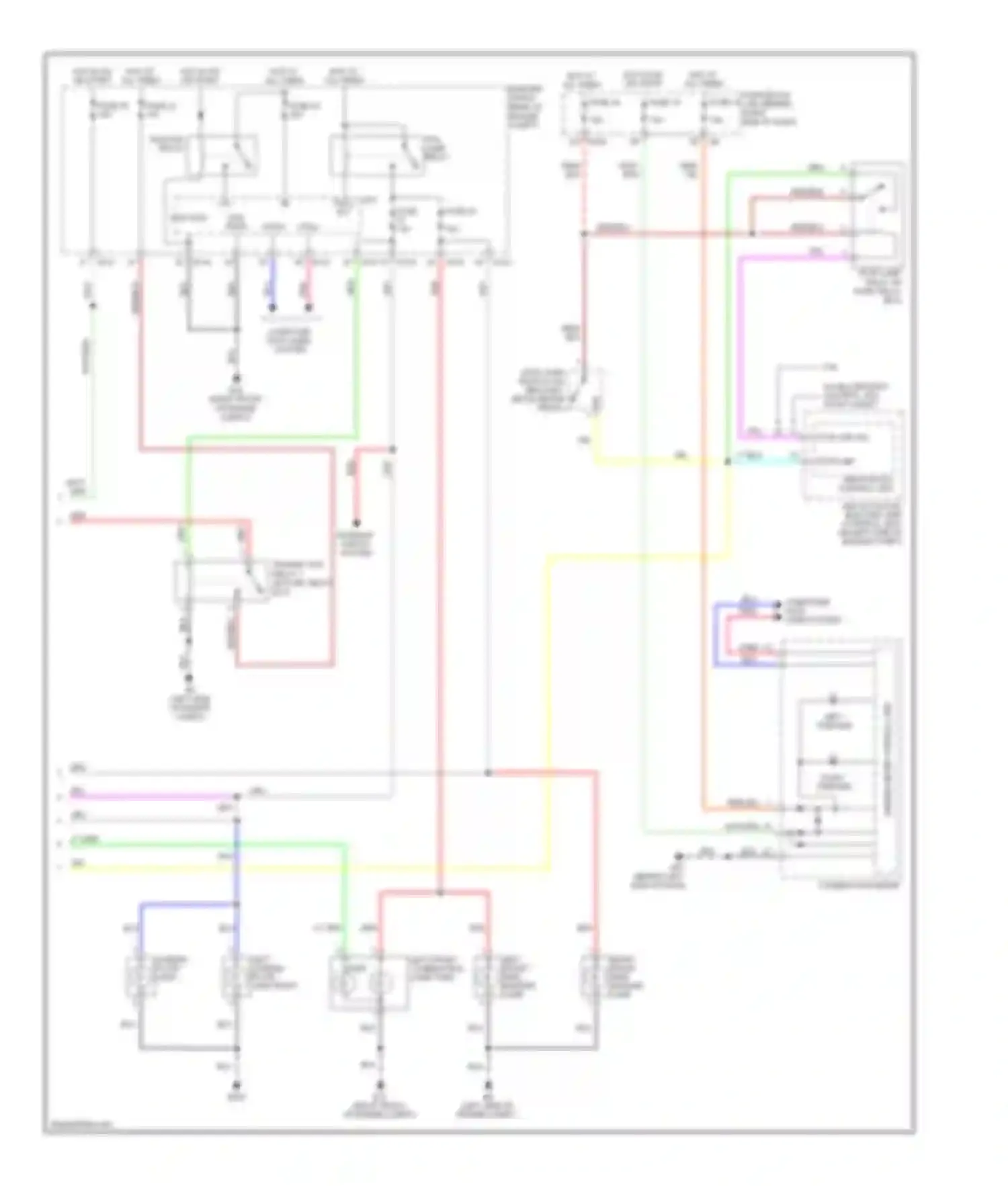 Pathfinder Nissan III (2004-2010): Exterior lamps circuit (2 of 2)