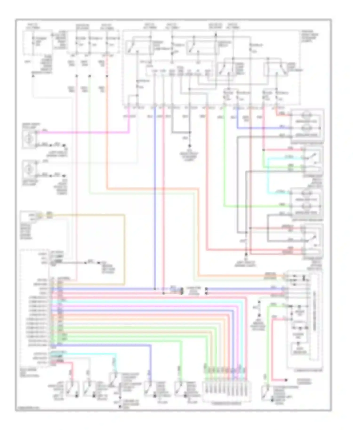 Pathfinder Nissan III (2004-2010): Headlights circuit, with drl
