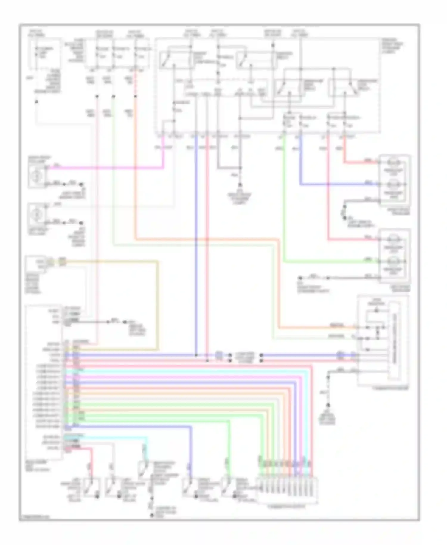 Pathfinder Nissan III (2004-2010): Headlights circuit, without drl