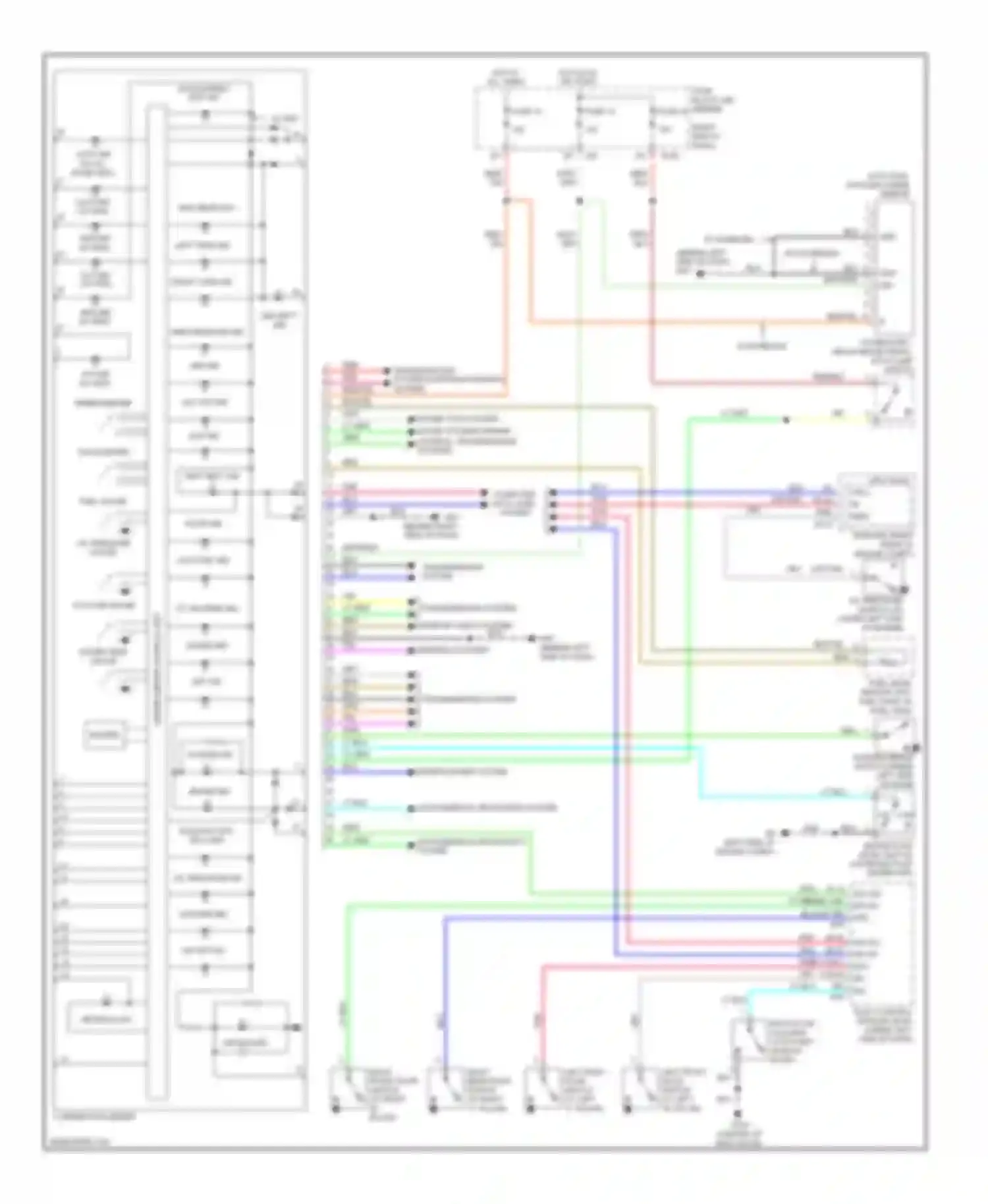 Pathfinder Nissan III (2004-2010): Instrument cluster circuit