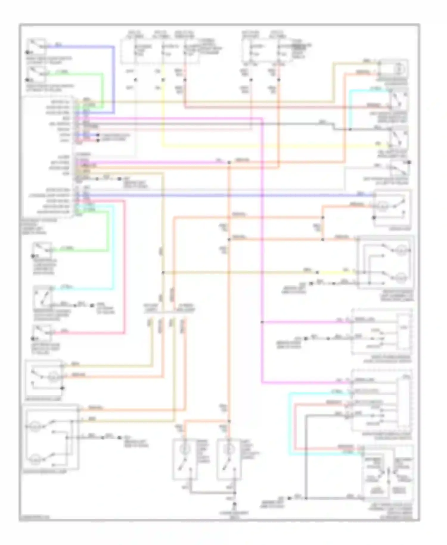 Pathfinder Nissan III (2004-2010): Courtesy lamps circuit