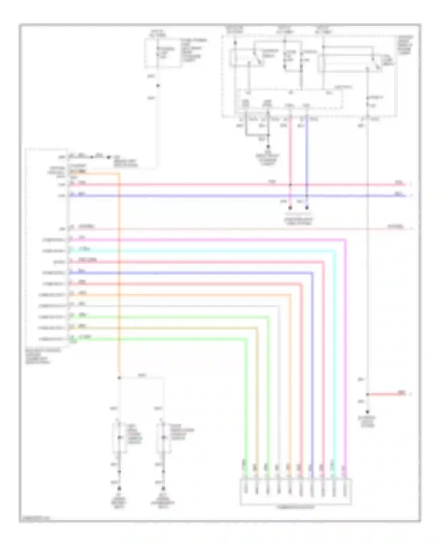 Pathfinder Nissan III (2004-2010): Instrument illumination circuit (1 of 2)
