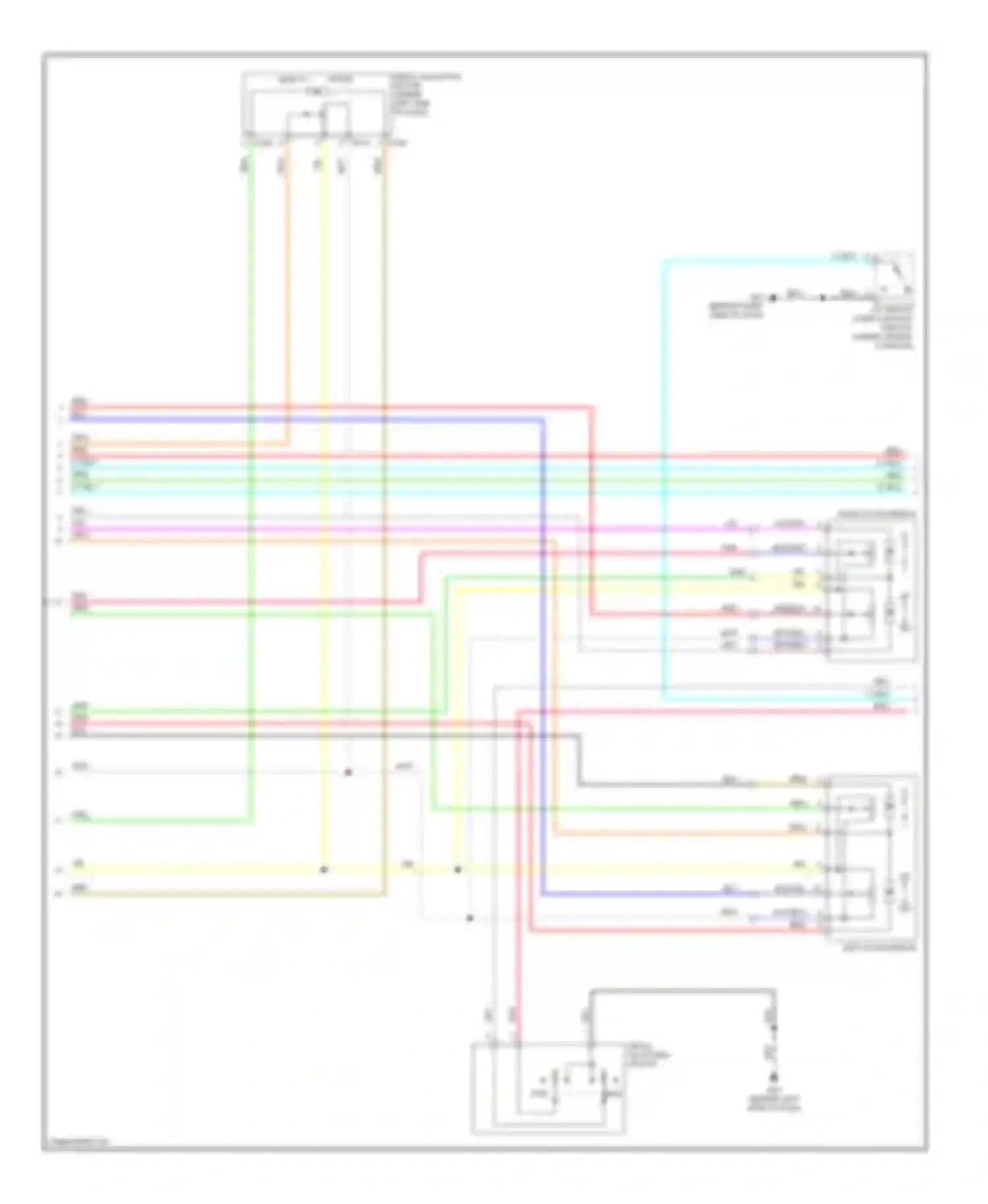 Pathfinder Nissan III (2004-2010): Memory systems circuit (2 of 3)