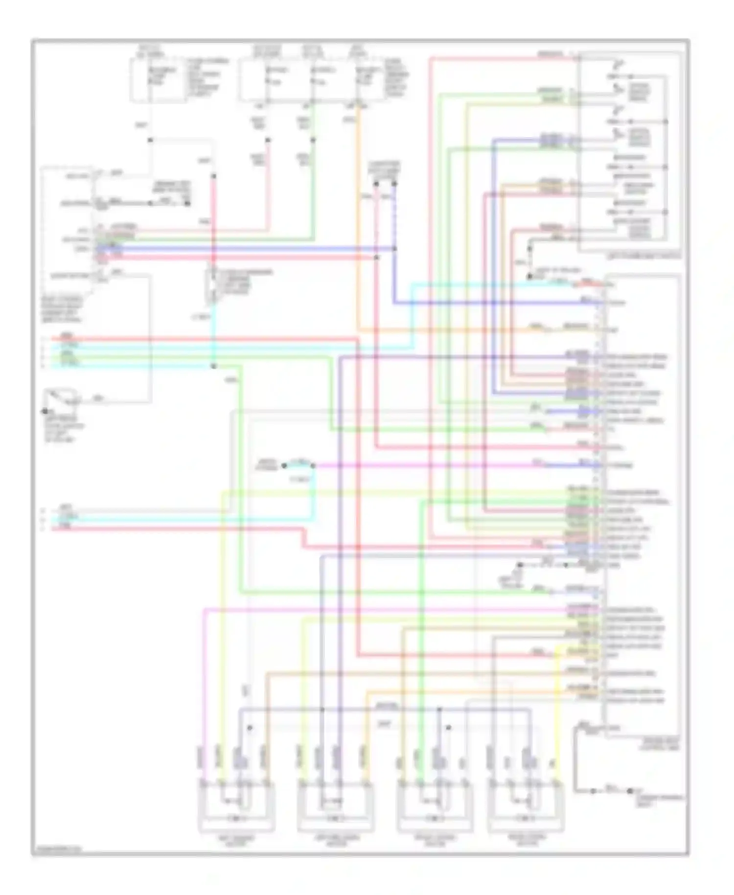 Pathfinder Nissan III (2004-2010): Memory systems circuit (3 of 3)