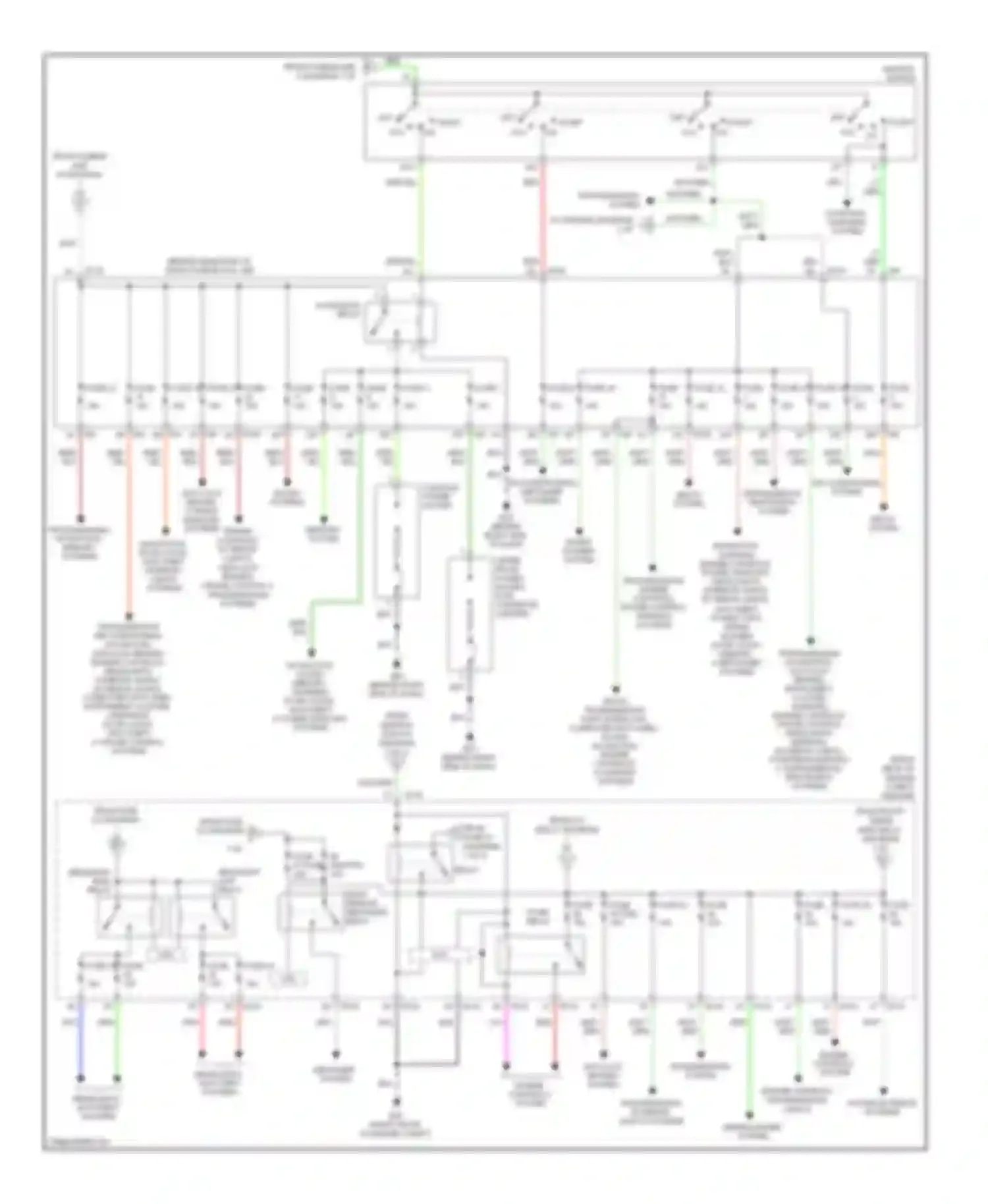Pathfinder Nissan III (2004-2010): Power distribution circuit (2 of 2)