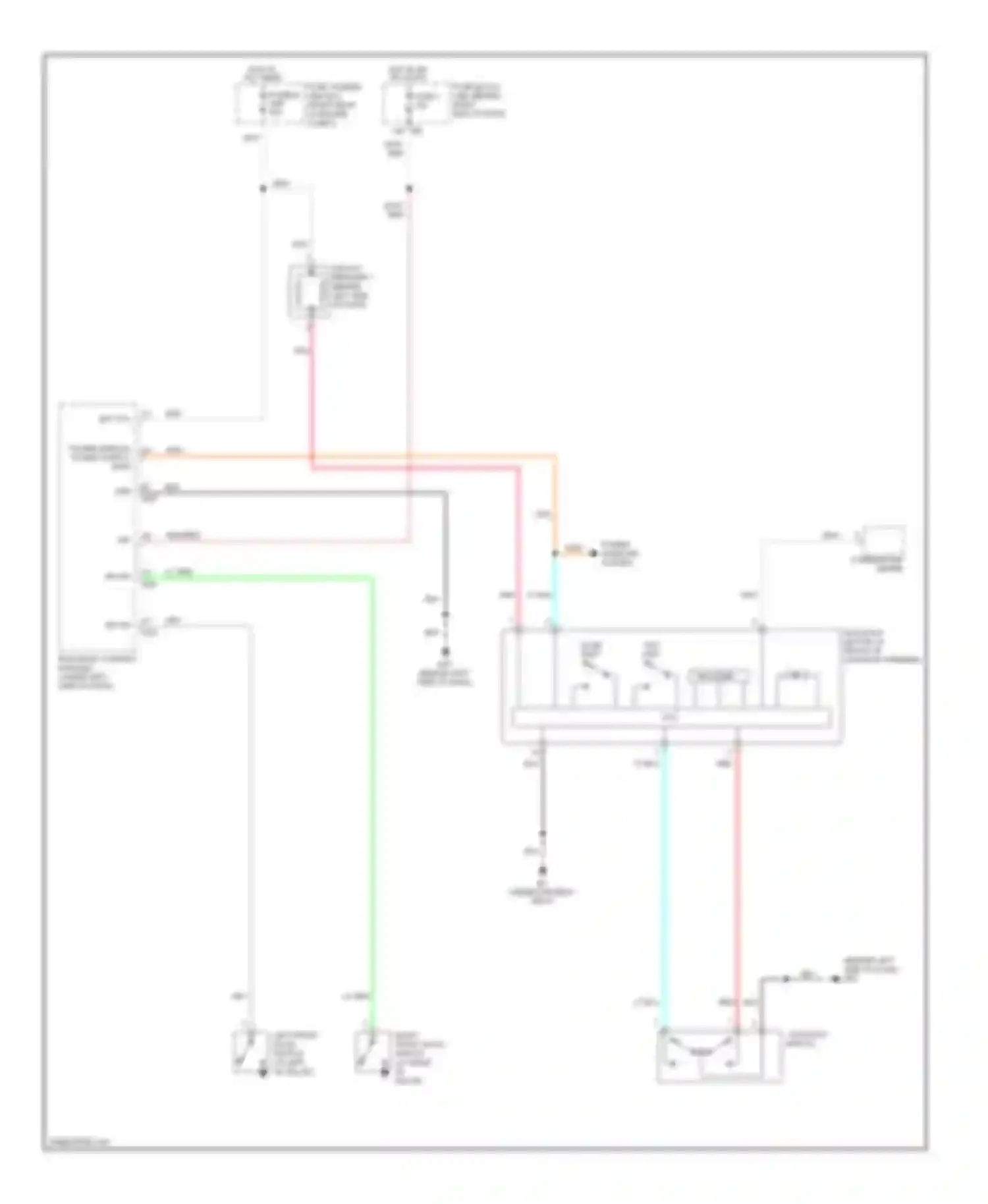Pathfinder Nissan III (2004-2010): Power top/sunroof circuit