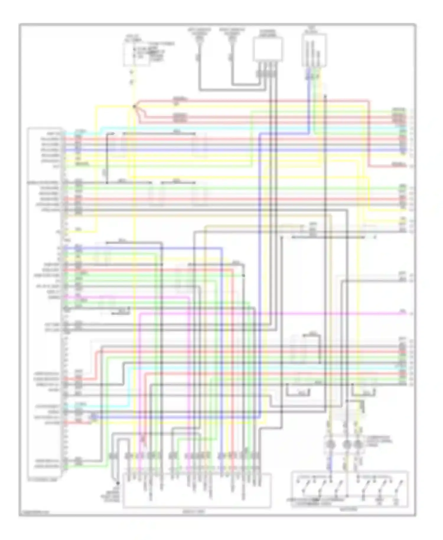 Pathfinder Nissan III (2004-2010): Bose radio circuit, with navigation (1 of 4)