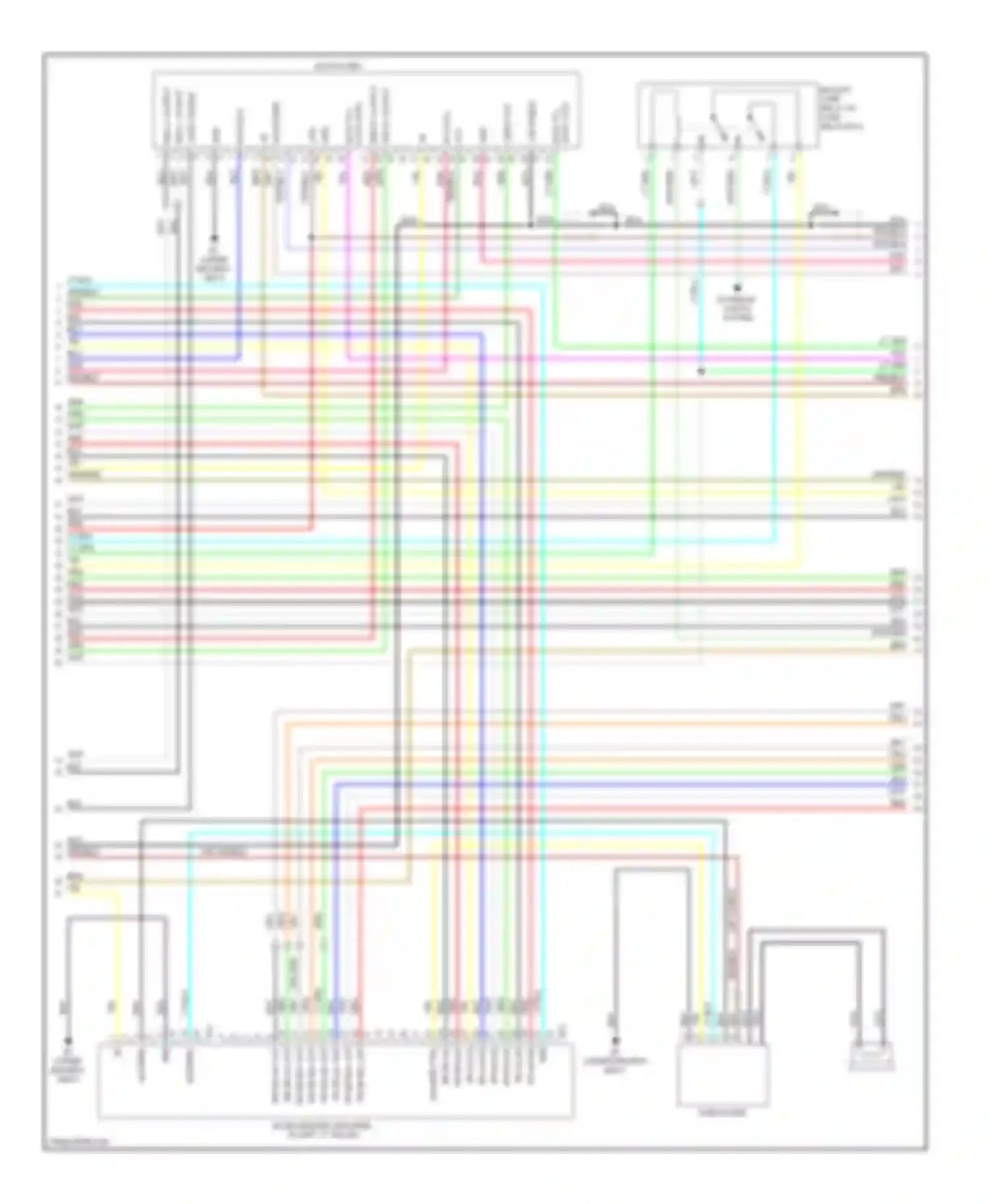 Pathfinder Nissan III (2004-2010): Bose radio circuit, with navigation (3 of 4)