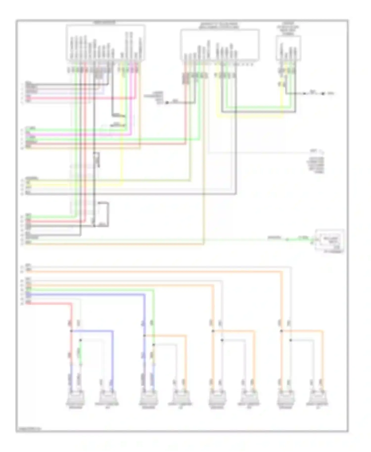 Pathfinder Nissan III (2004-2010): Bose radio circuit, with navigation (4 of 4)