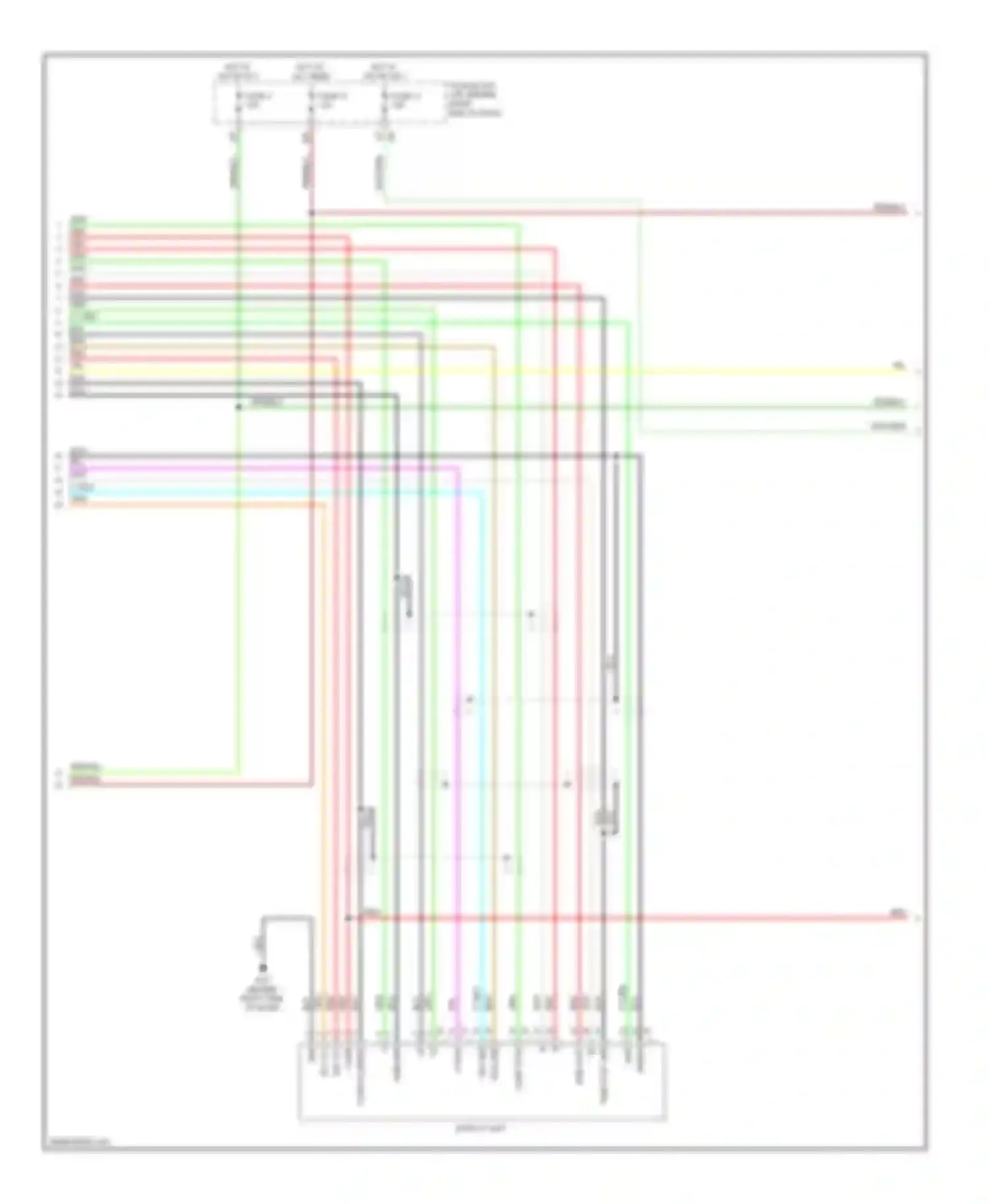 Pathfinder Nissan III (2004-2010): Bose radio circuit, without navigation (2 of 4)