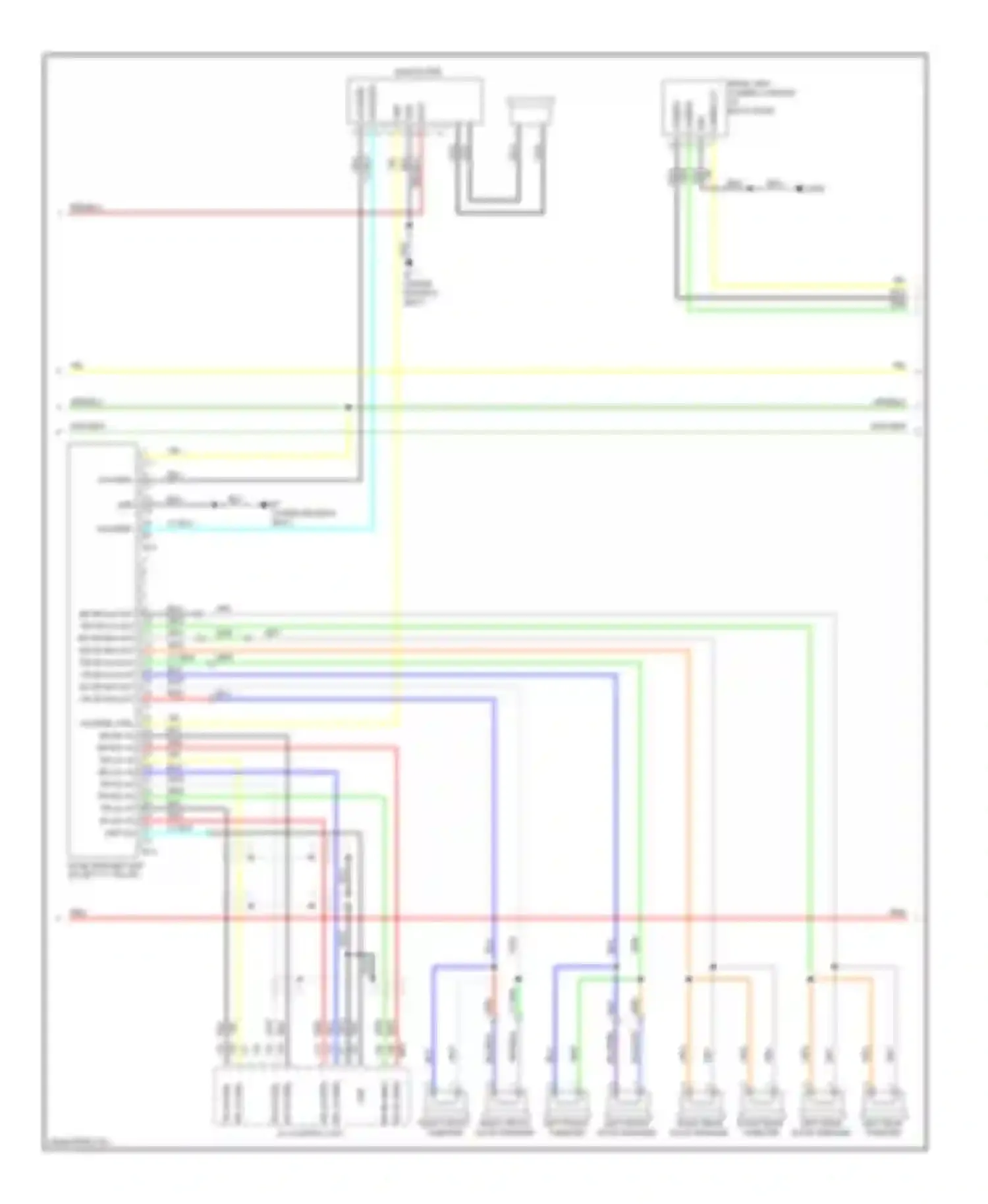 Pathfinder Nissan III (2004-2010): Bose radio circuit, without navigation (3 of 4)