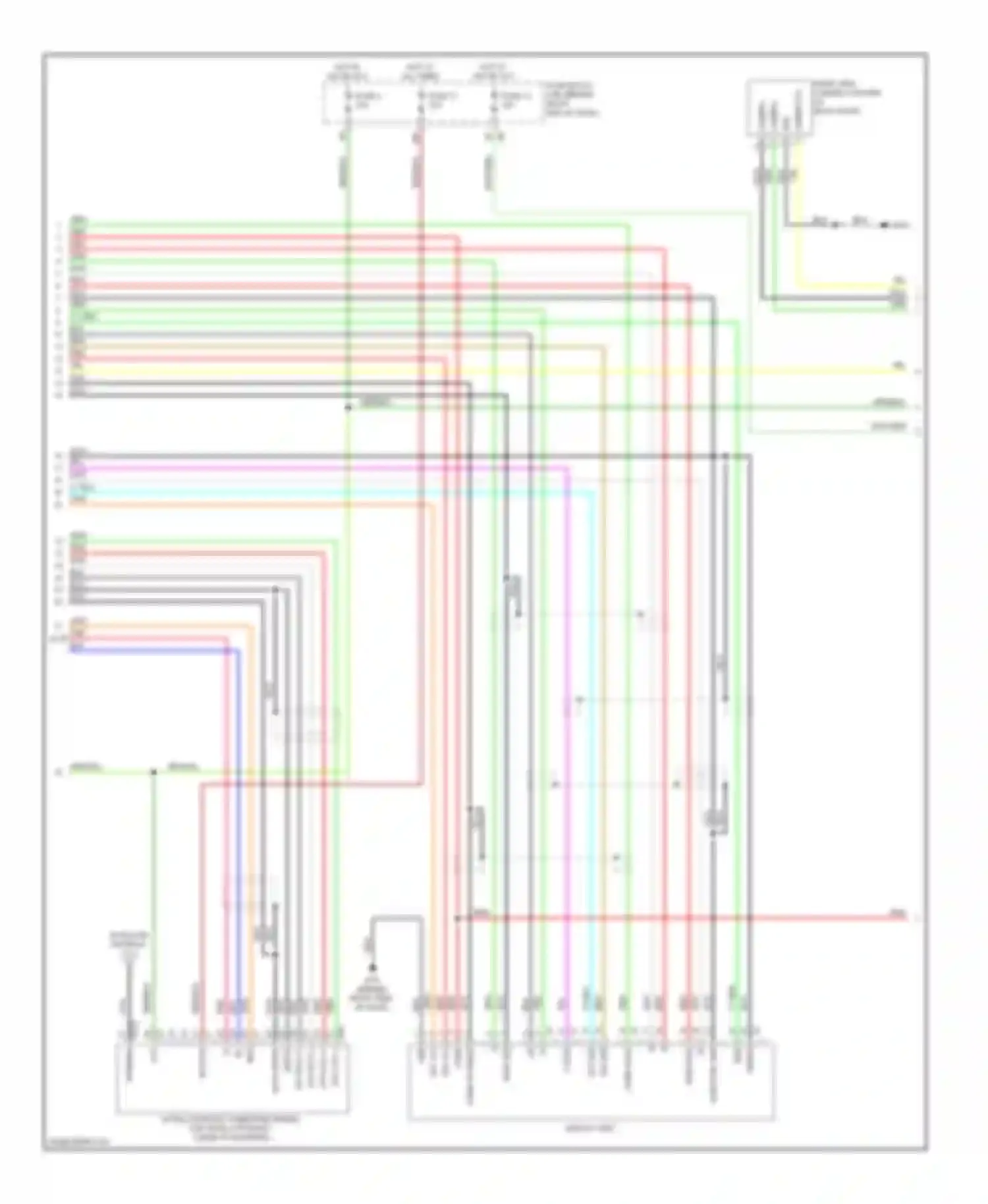 Pathfinder Nissan III (2004-2010): Mid-line radio circuit (2 of 3)