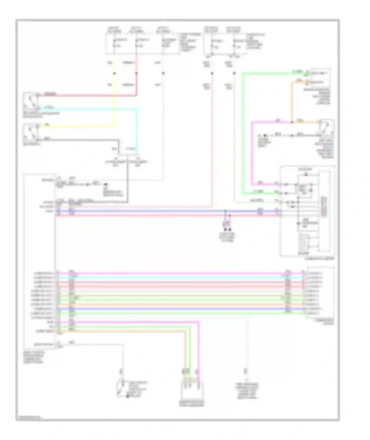 Pathfinder Nissan III (2004-2010): Warning systems circuit