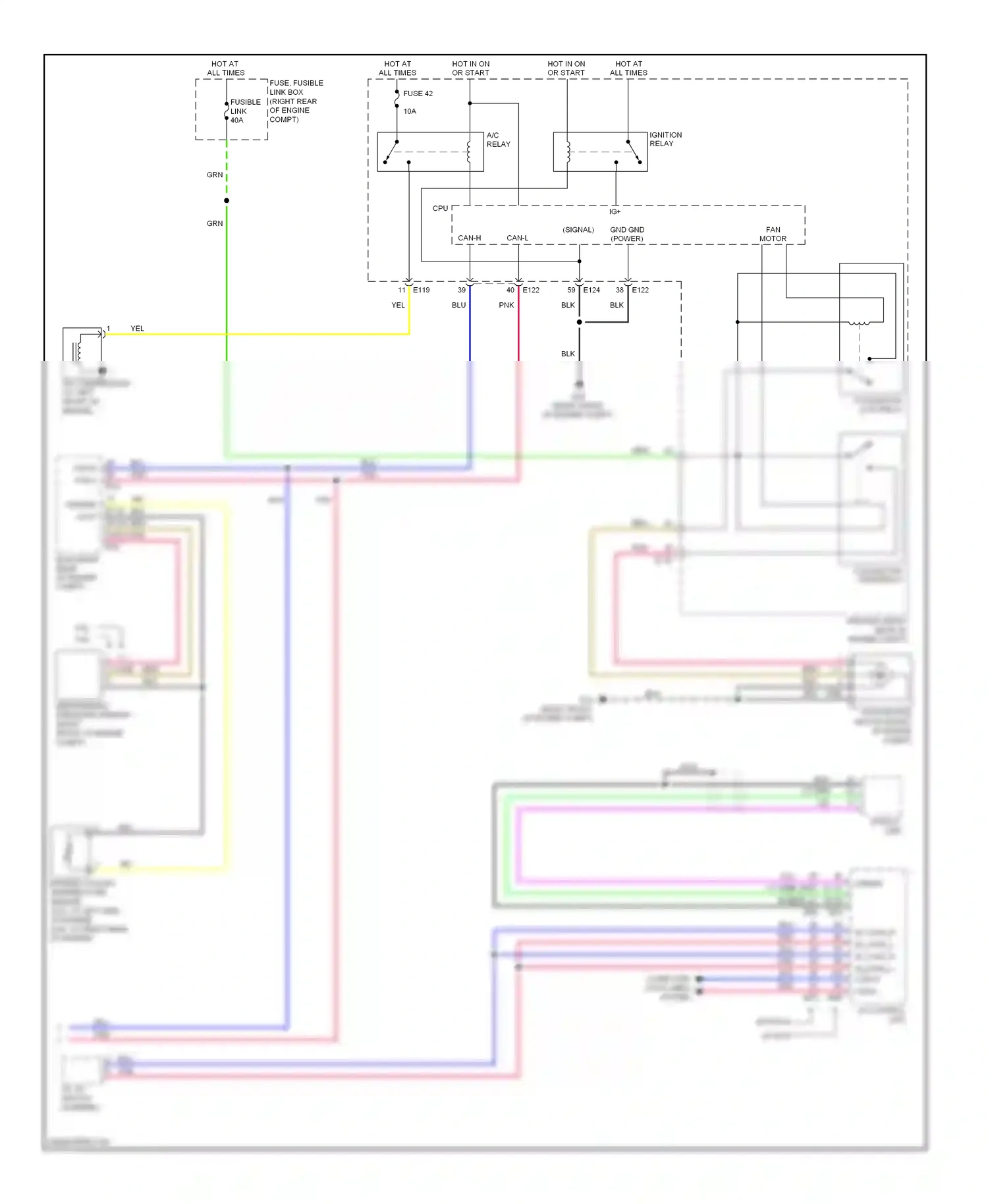 Wiring diagram blk for Nissan Pathfinder III (2004-2010) (7 of 82)