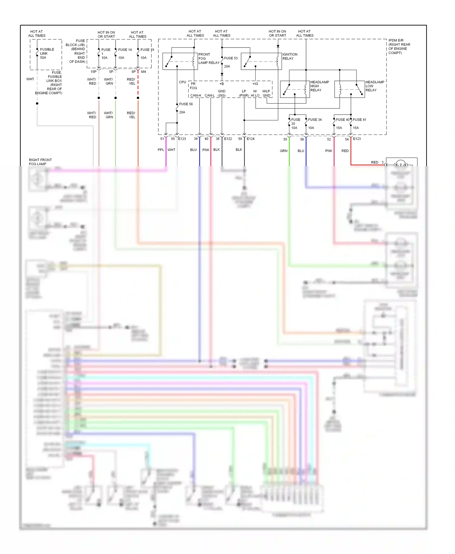 Wiring diagram blk for Nissan Pathfinder III (2004-2010) (33 of 82)