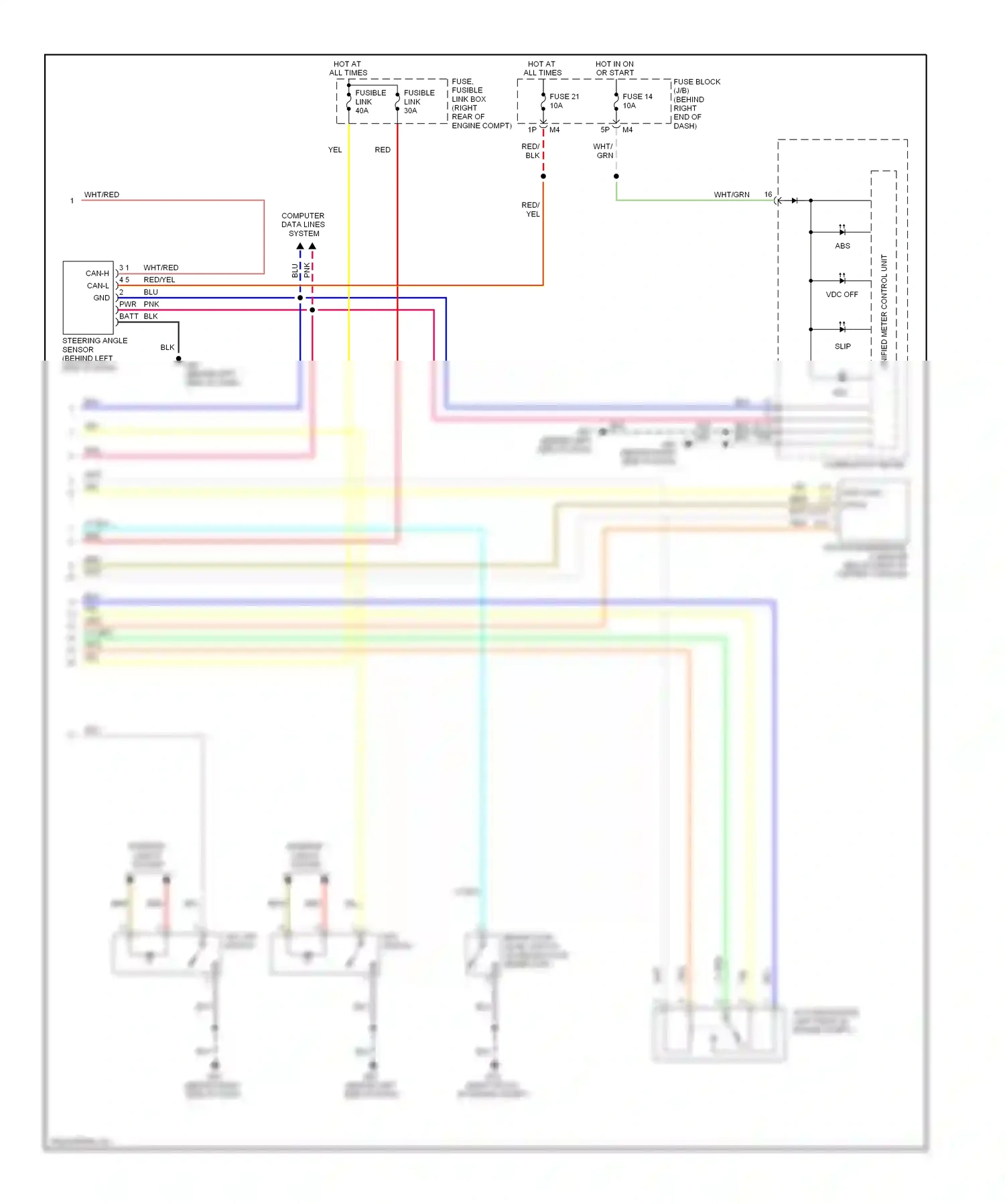 Wiring diagram blk for Nissan Pathfinder III (2004-2010) (2 of 82)