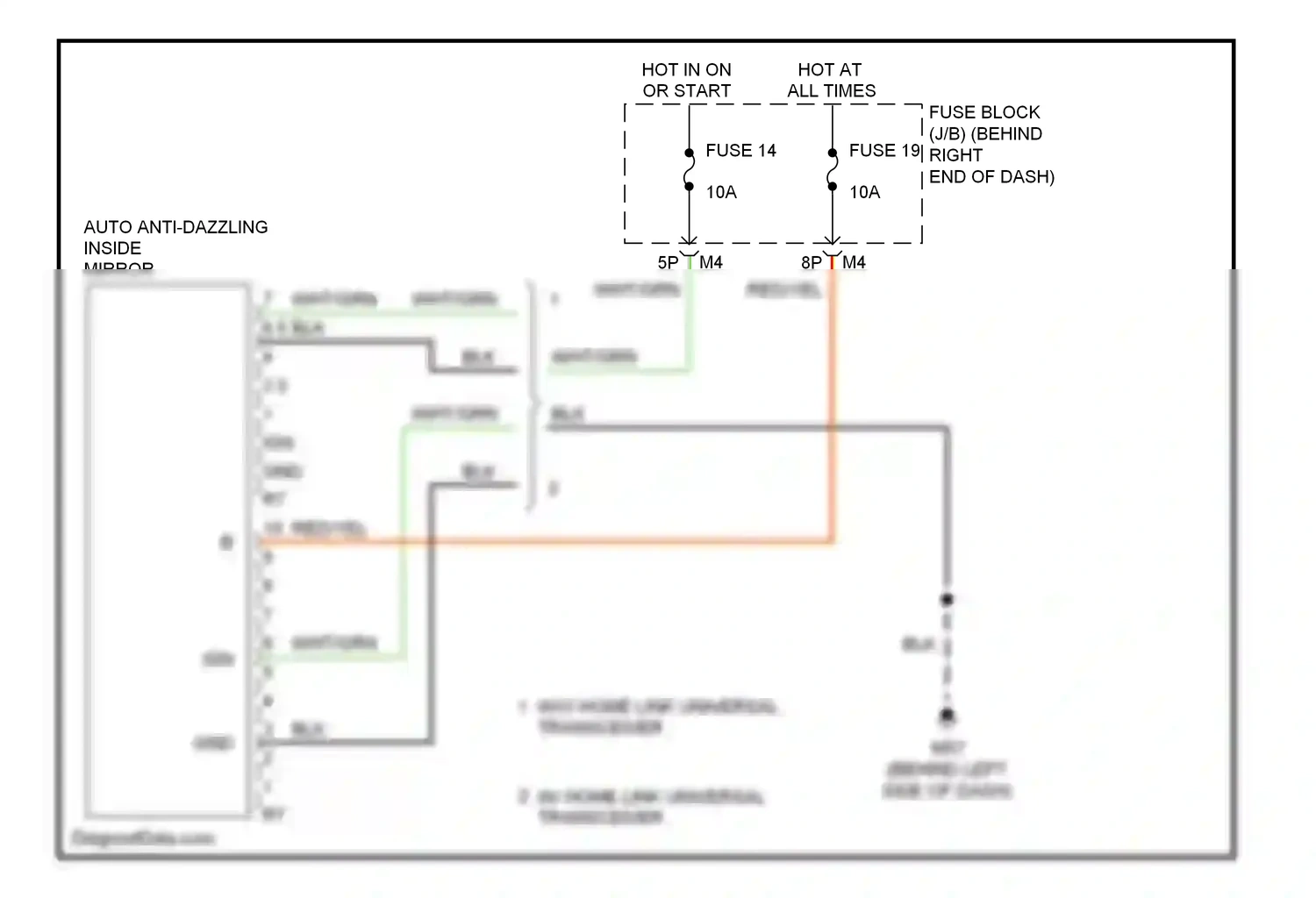 Wiring diagram blk for Nissan Pathfinder III (2004-2010) (41 of 82)