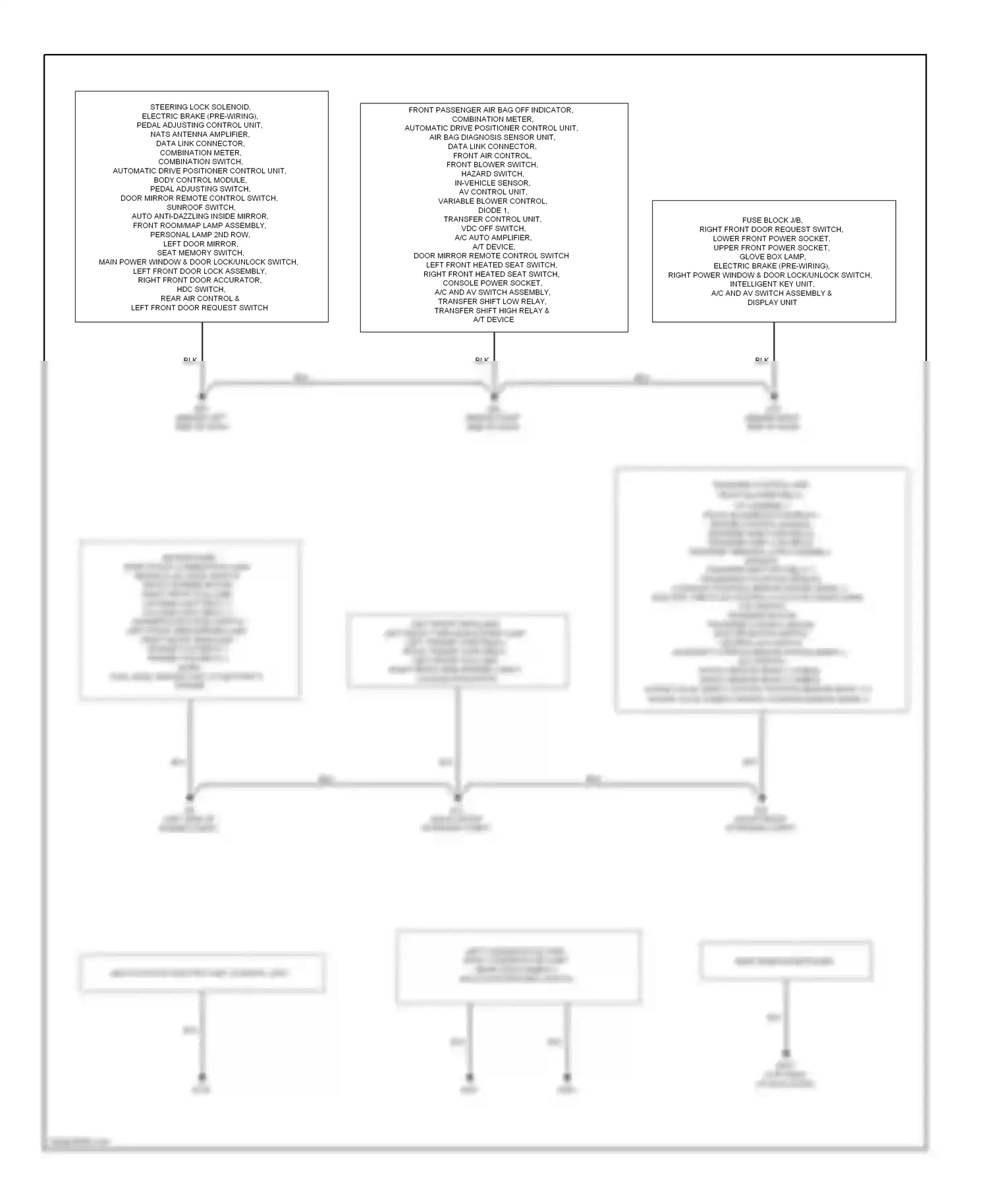 Wiring diagram blk for Nissan Pathfinder III (2004-2010) (24 of 82)