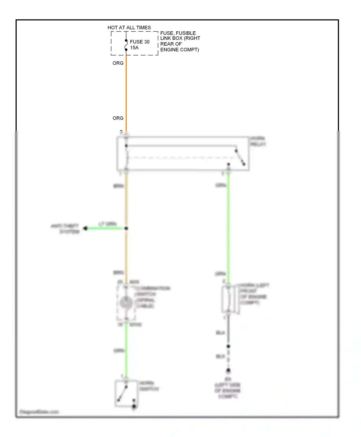 Wiring diagram blk for Nissan Pathfinder III (2004-2010) (34 of 82)