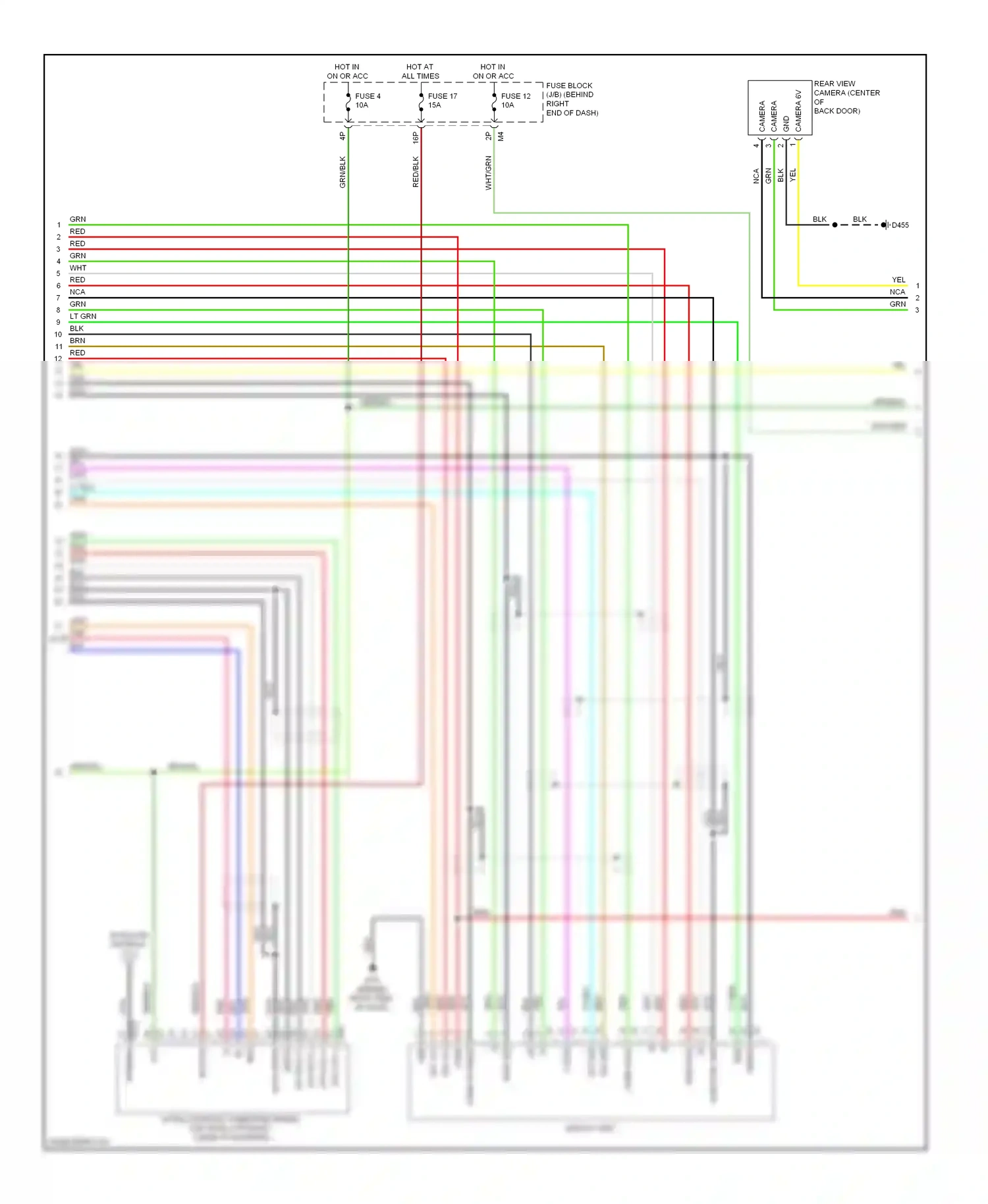 Wiring diagram comp in shield for Nissan Pathfinder III (2004-2010) (3 of 4)