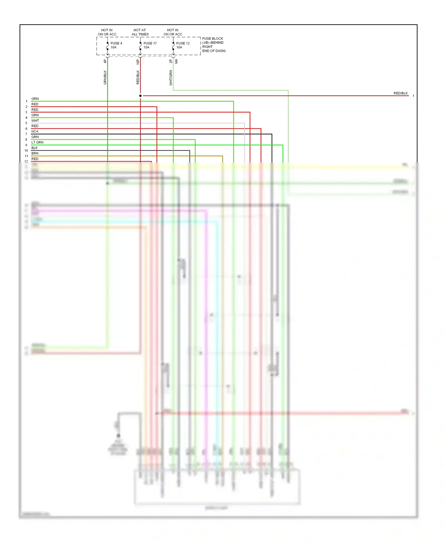 Wiring diagram comp in for Nissan Pathfinder III (2004-2010) (1 of 2)