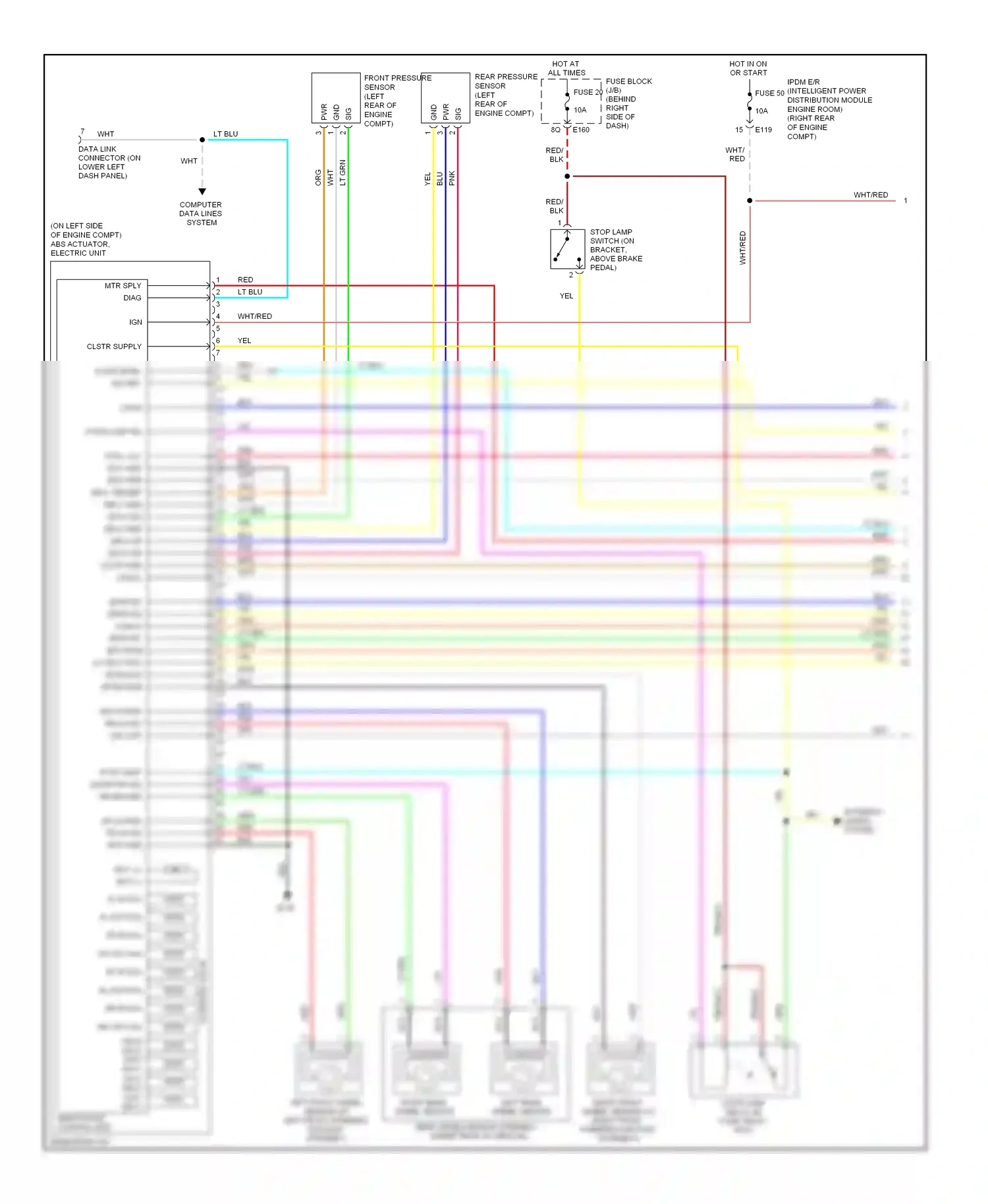 Wiring diagram compt) for Nissan Pathfinder III (2004-2010) (1 of 3)