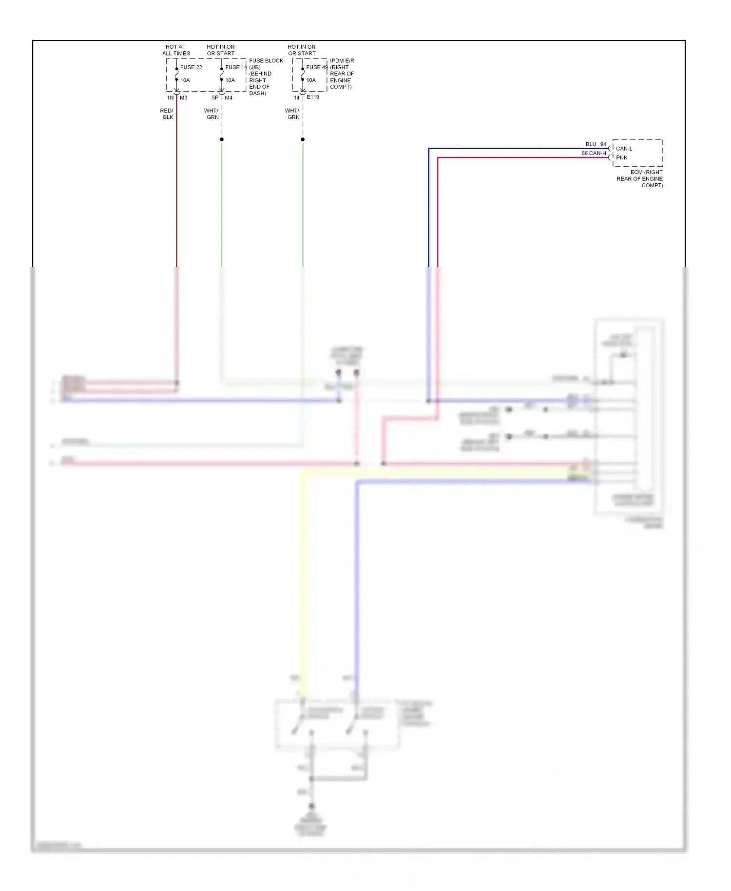 Wiring diagram computer data lines system for Nissan Pathfinder III (2004-2010) (32 of 33)