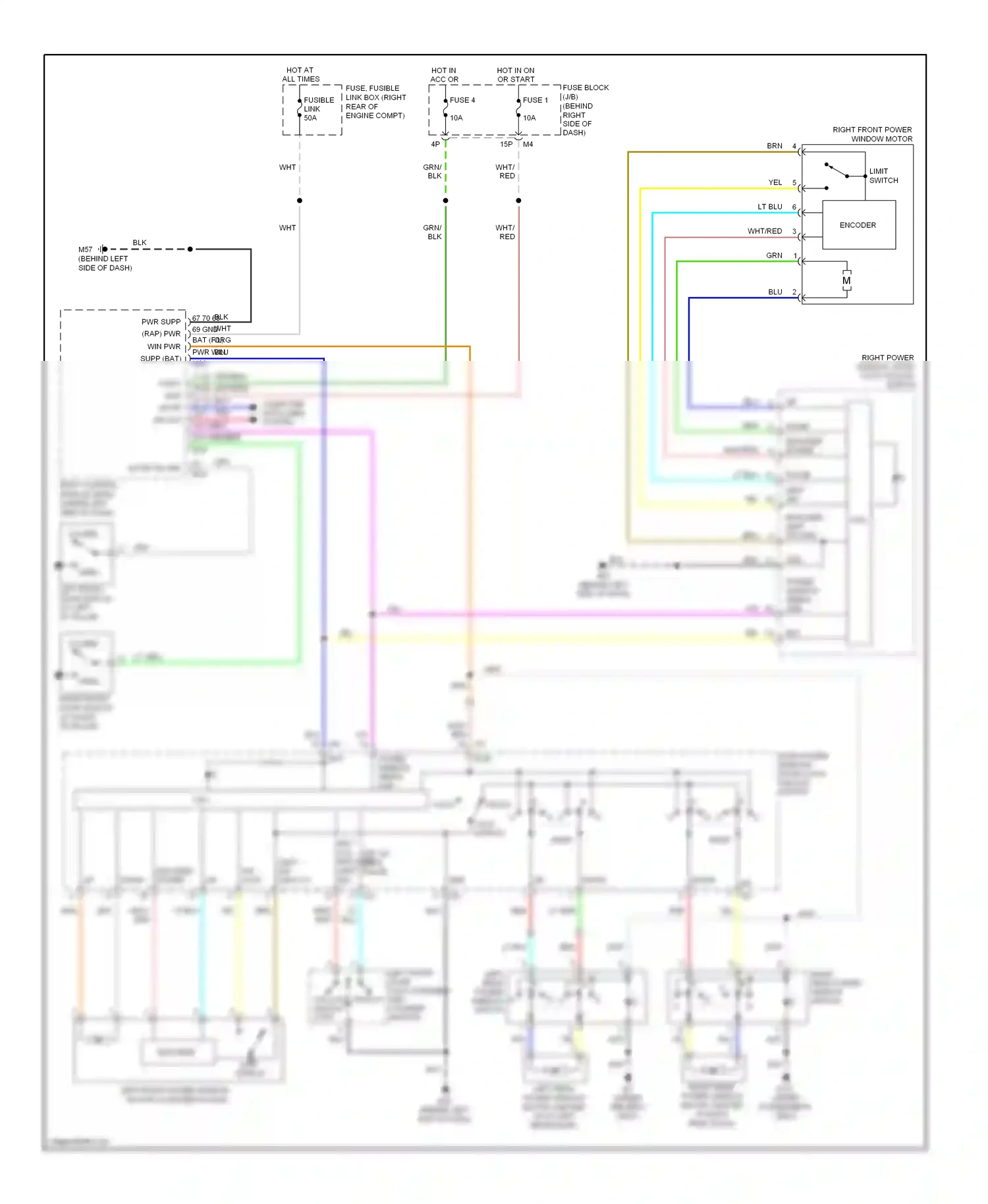 Wiring diagram encoder, limit sw gnd for Nissan Pathfinder III (2004-2010) (1 of 1)