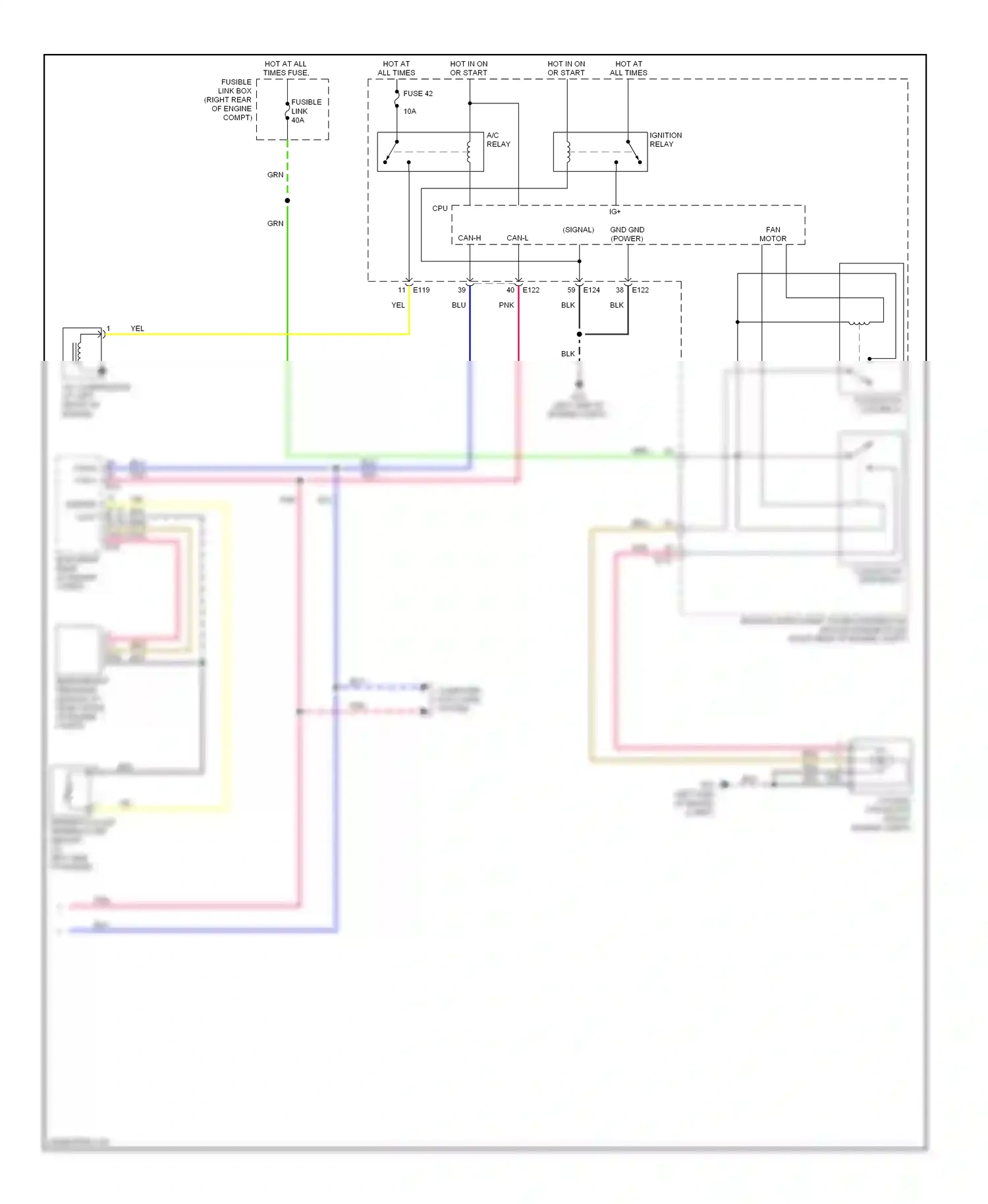 Wiring diagram engine compt) for Nissan Pathfinder III (2004-2010) (2 of 2)