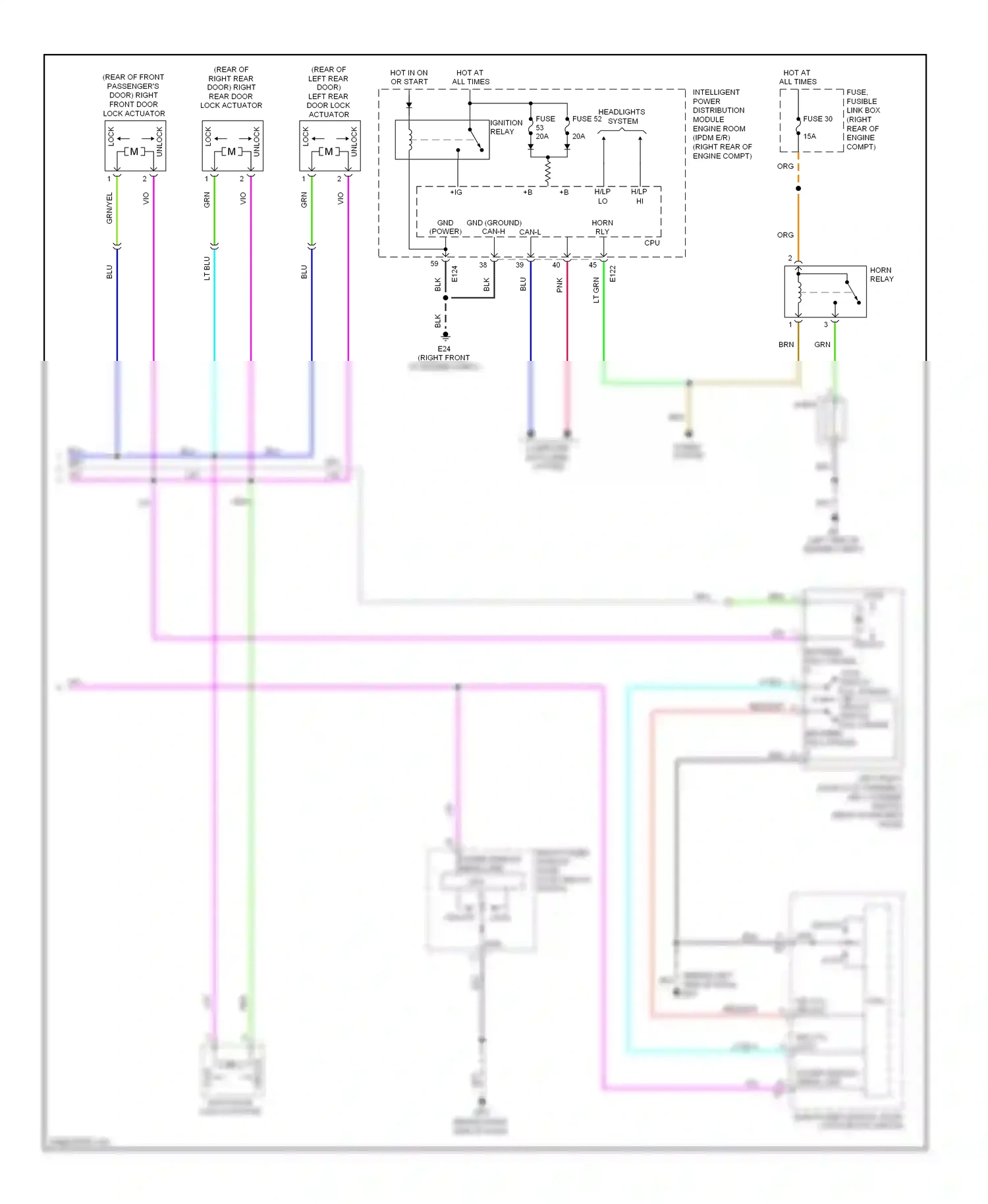 Wiring diagram ignition relay for Nissan Pathfinder III (2004-2010) (10 of 11)