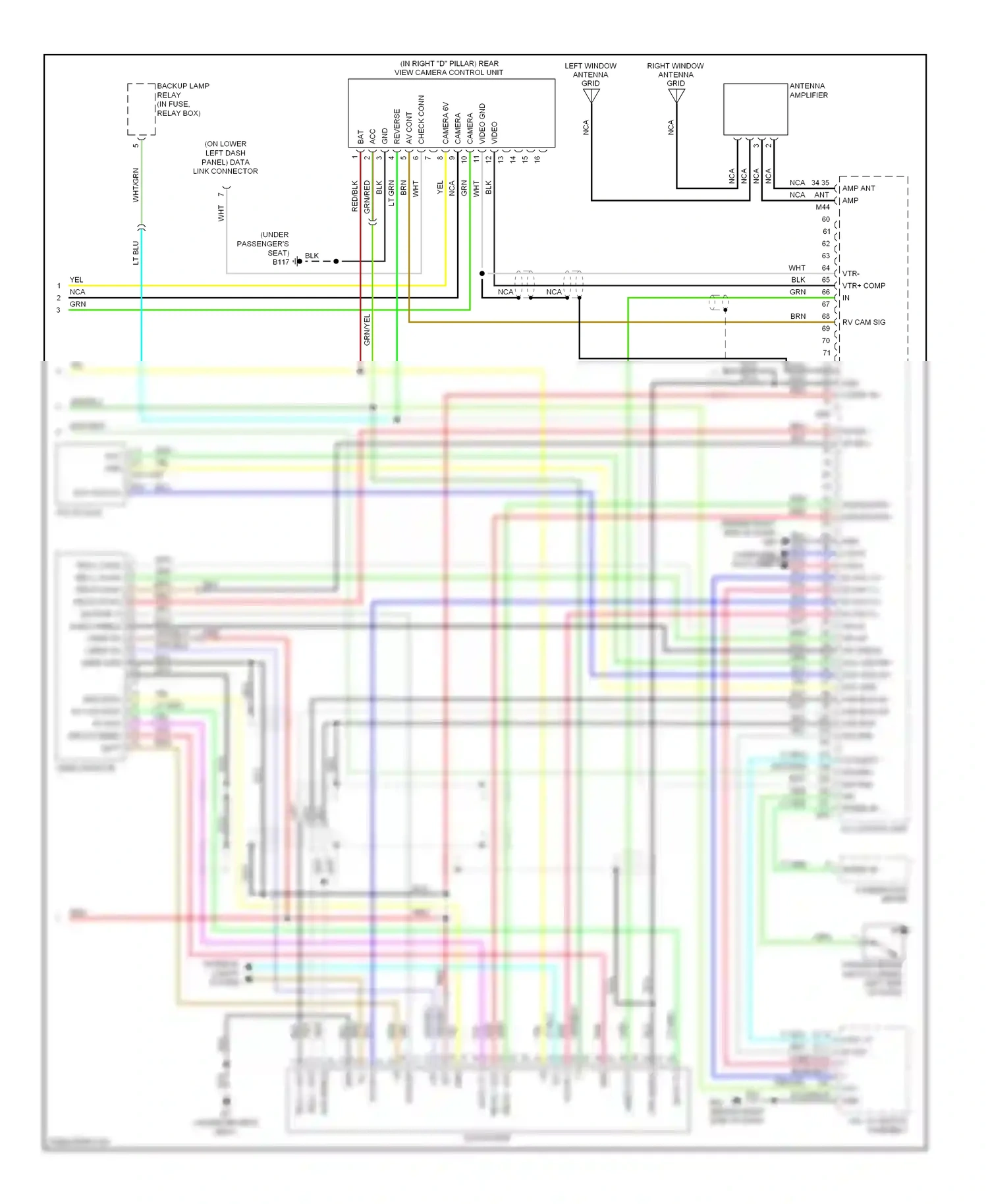 Wiring diagram org/blu for Nissan Pathfinder III (2004-2010) (3 of 6)