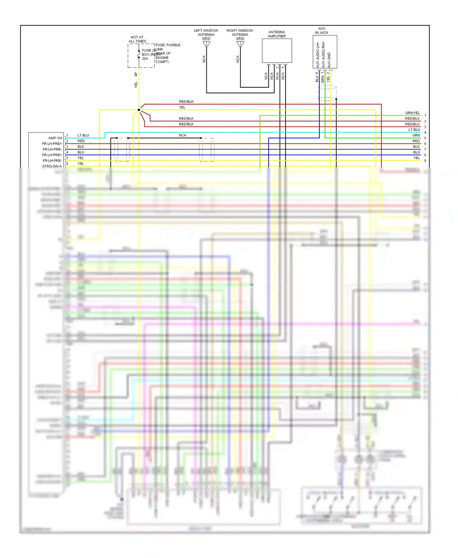 Wiring diagram red for Nissan Pathfinder III (2004-2010) (34 of 70)