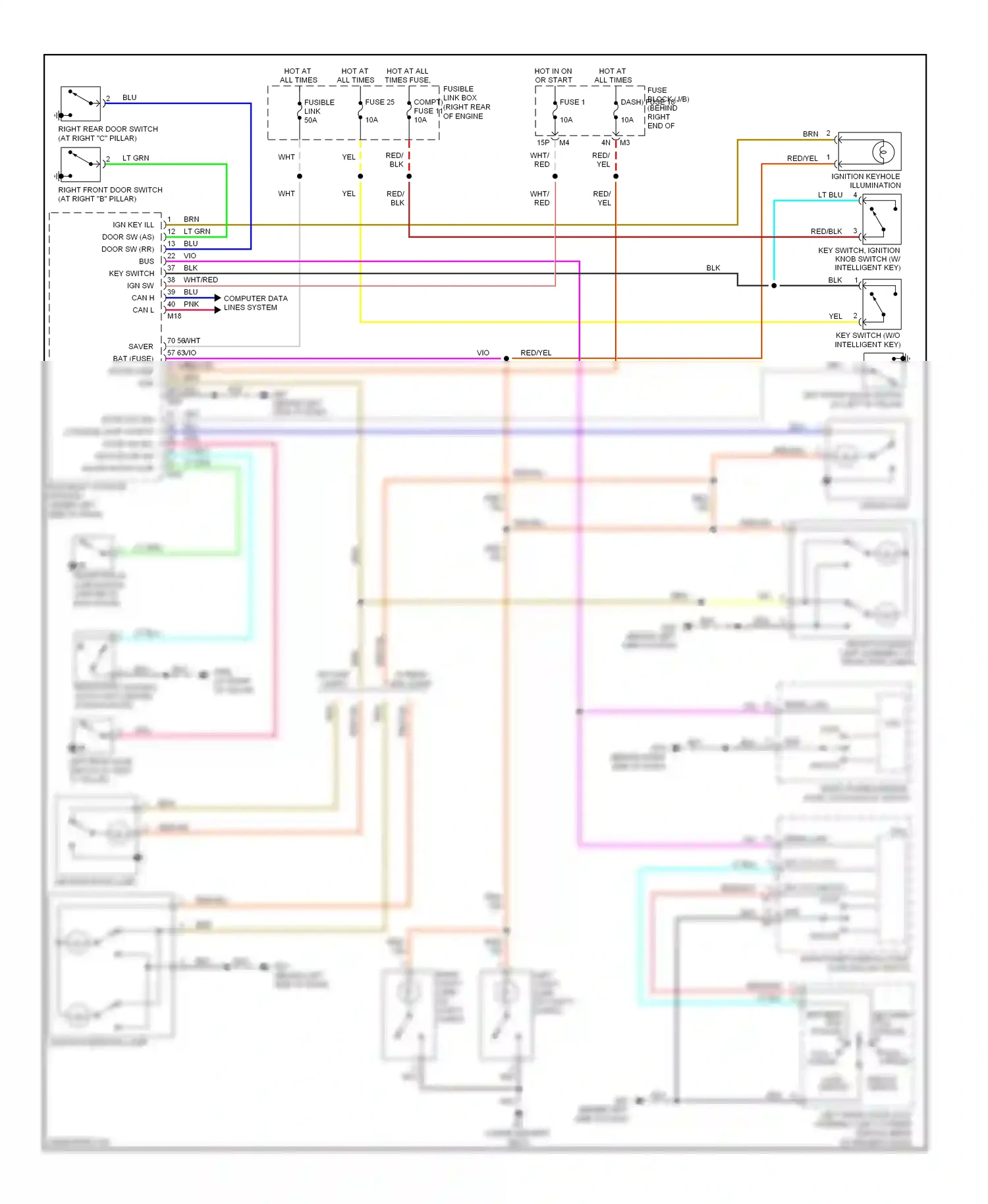 Wiring diagram red for Nissan Pathfinder III (2004-2010) (21 of 70)