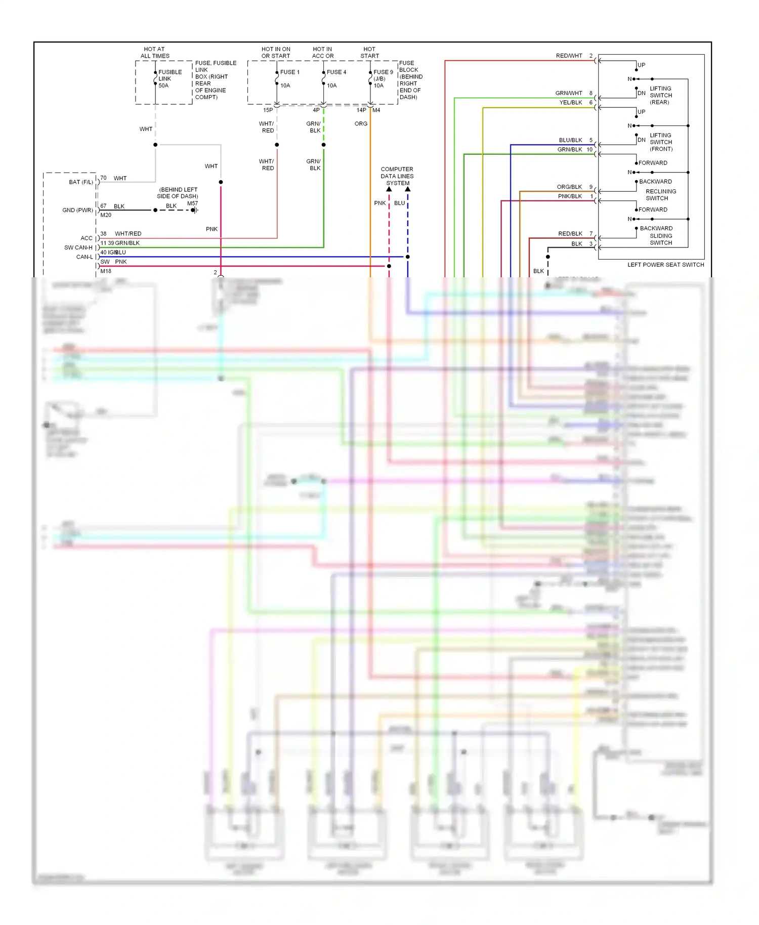 Wiring diagram red for Nissan Pathfinder III (2004-2010) (33 of 70)