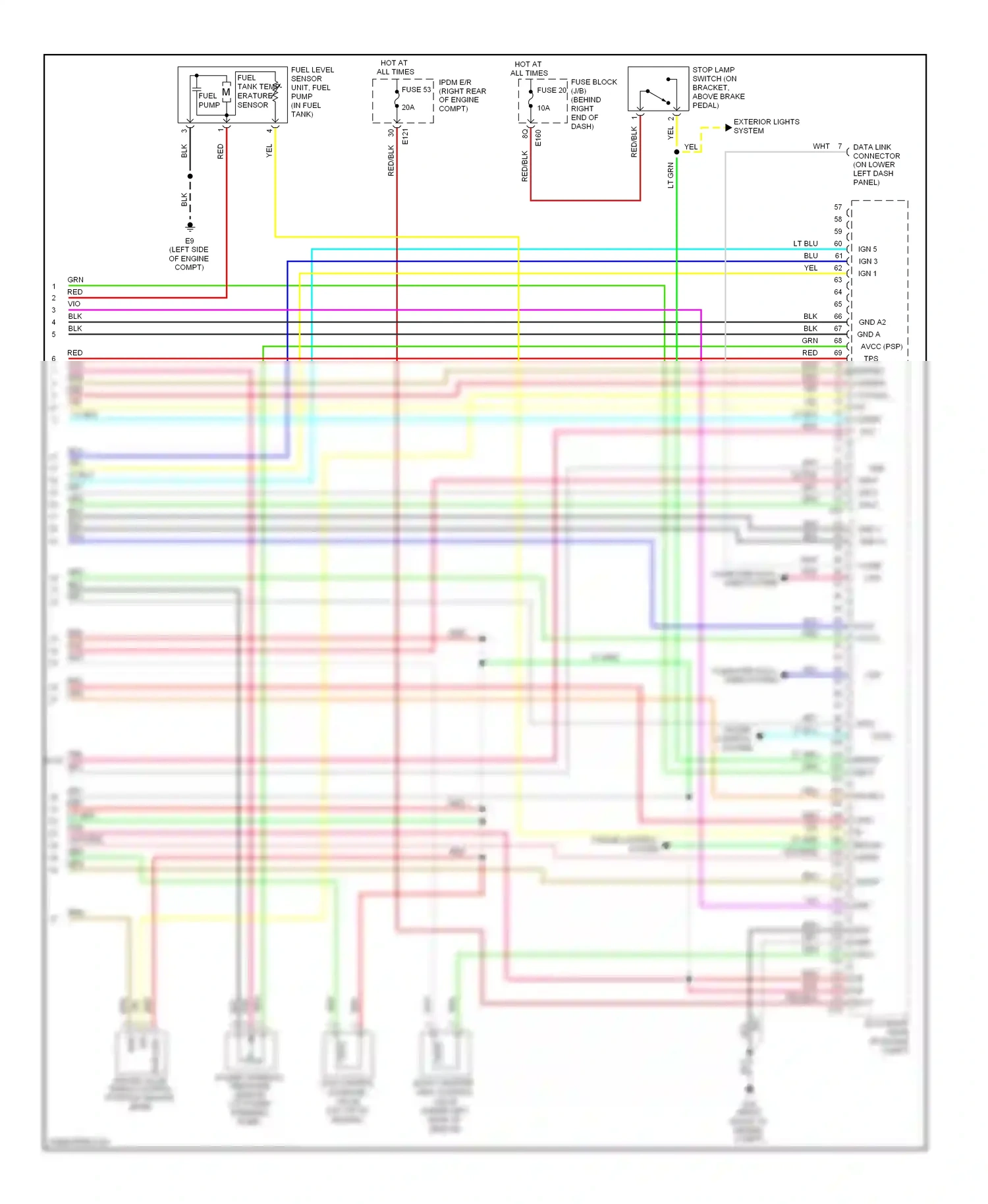 Wiring diagram red for Nissan Pathfinder III (2004-2010) (18 of 70)