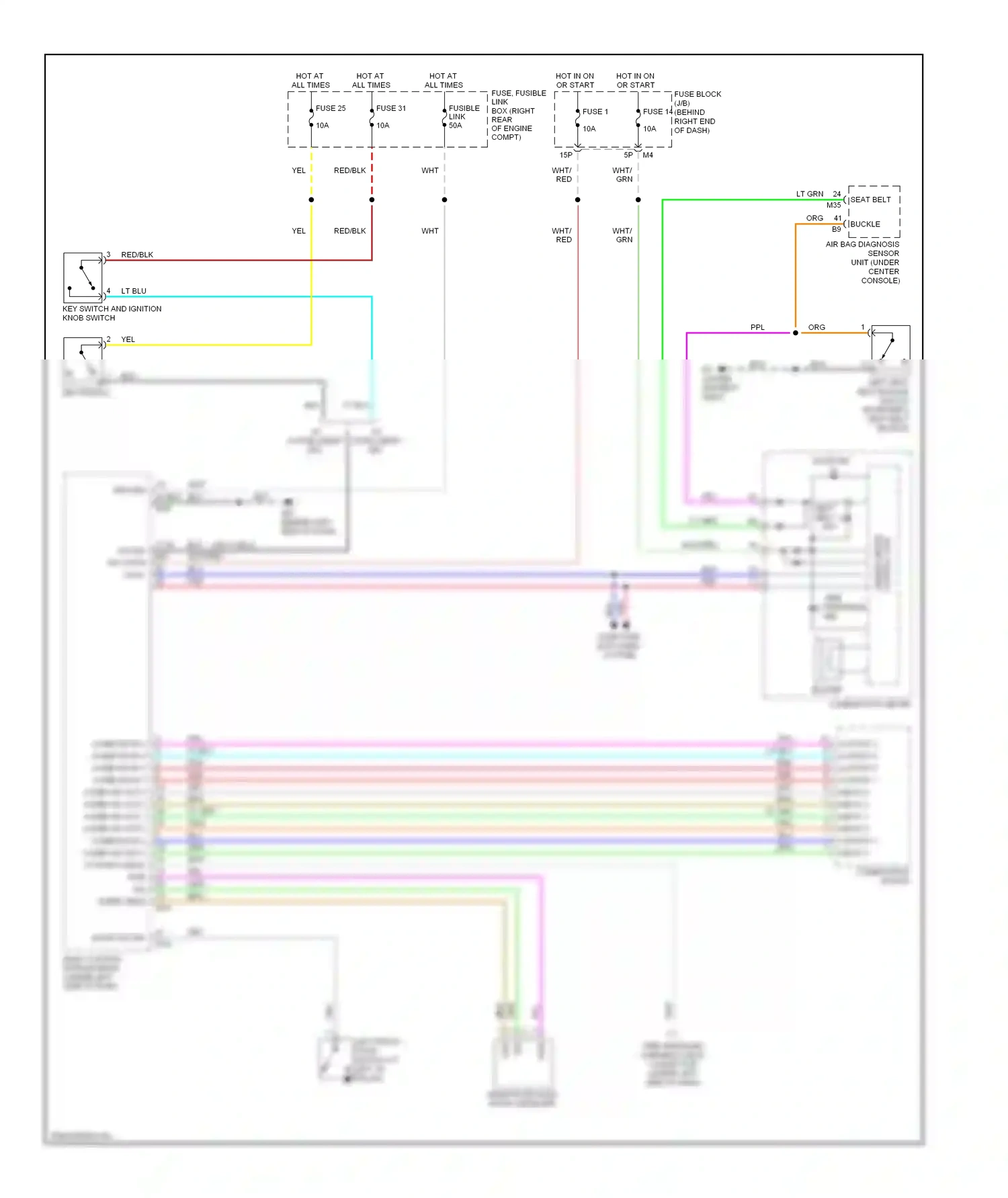 Wiring diagram red/blk for Nissan Pathfinder III (2004-2010) (30 of 30)