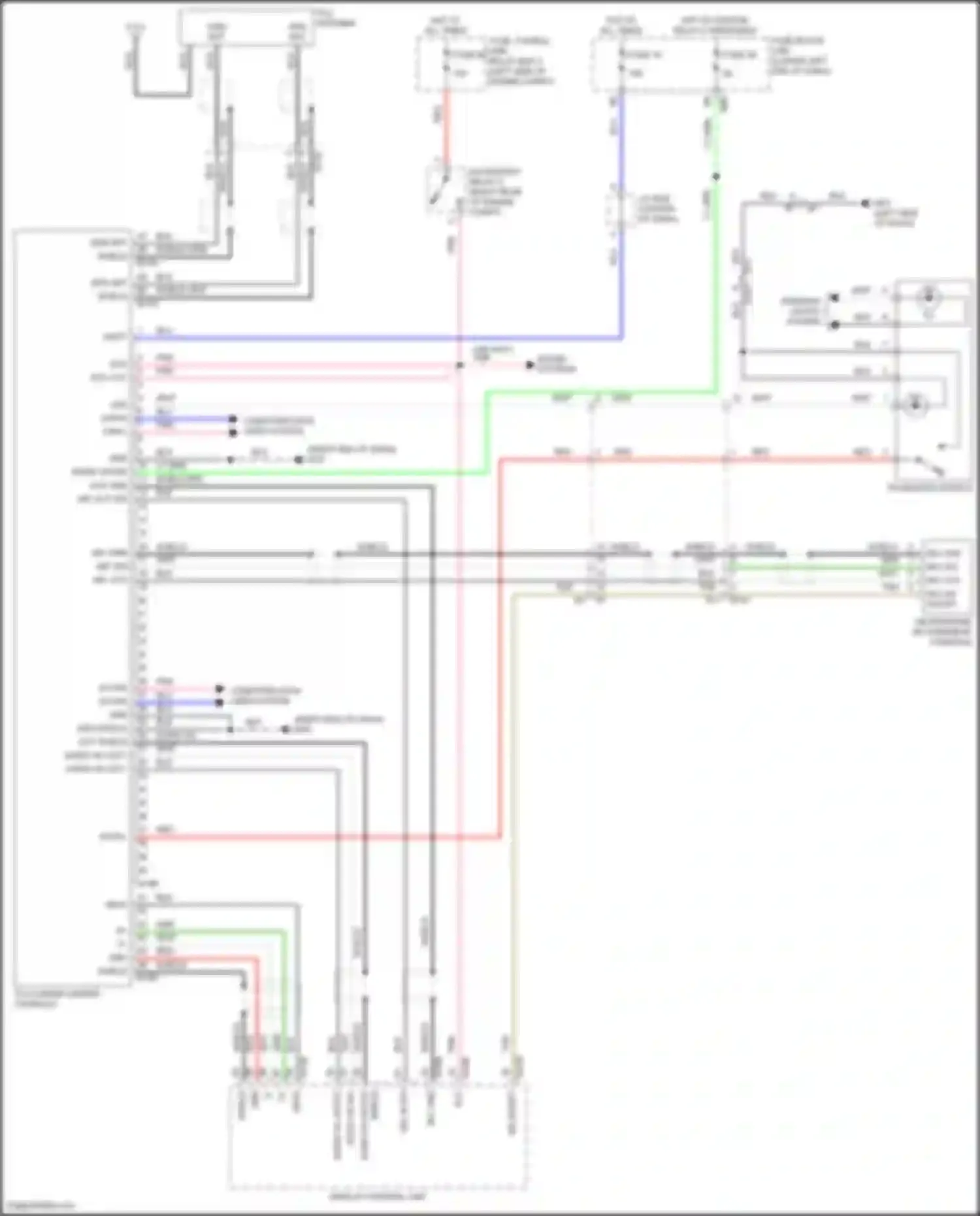 Wiring diagram audio hu in/out for Nissan Pathfinder IV facelift (2016-2020) (1 of 1)